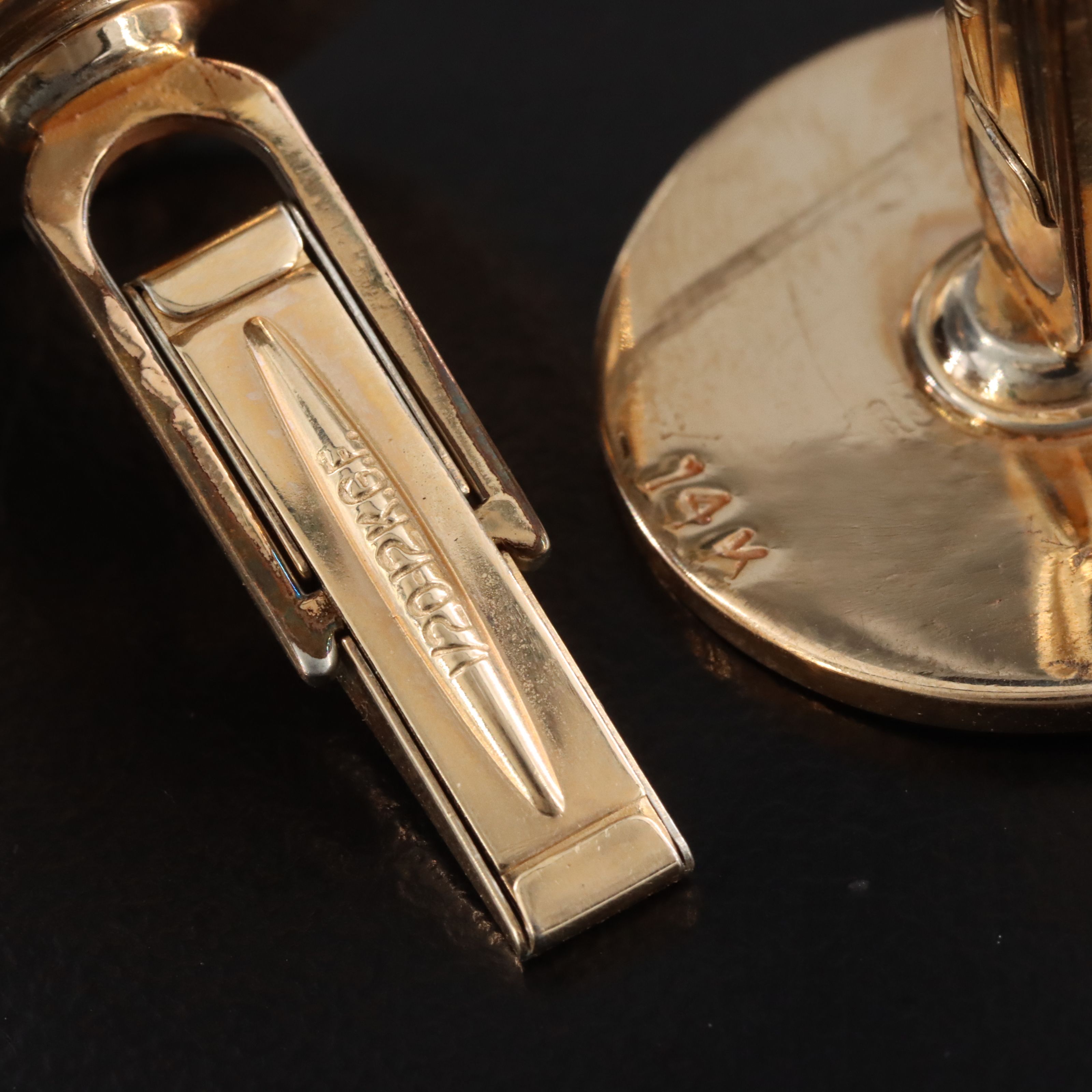 14K and Gold-Filled Mississippi Queen Cufflinks