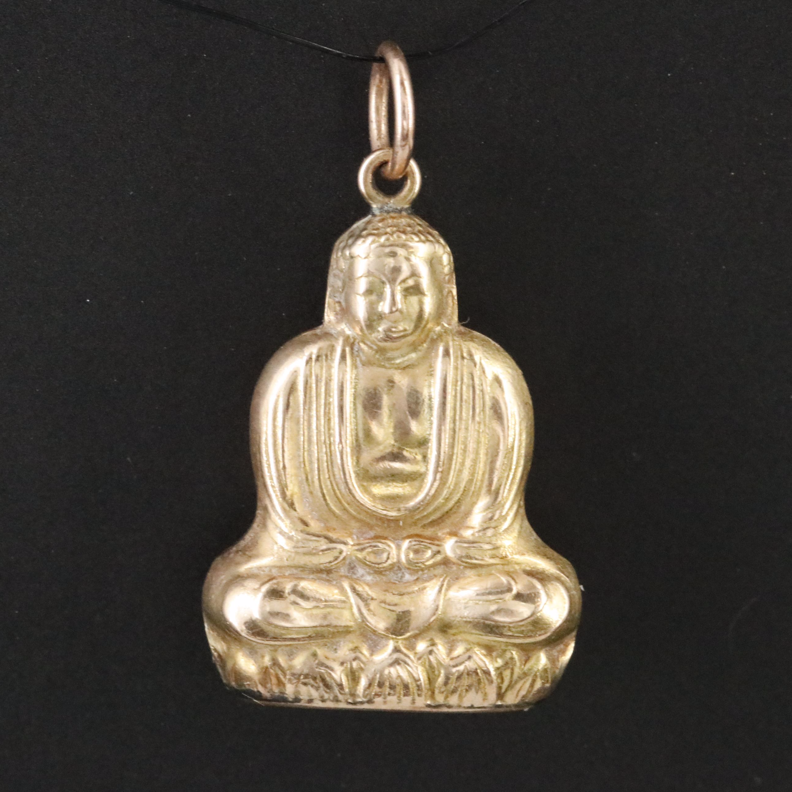 14K Buddha Charm Pendant