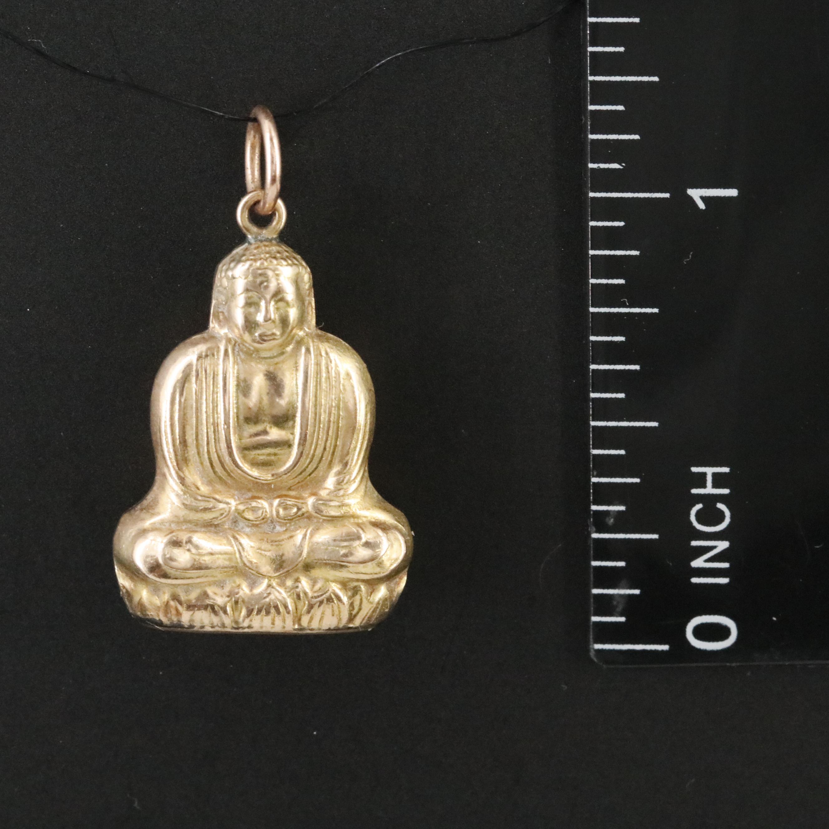 14K Buddha Charm Pendant