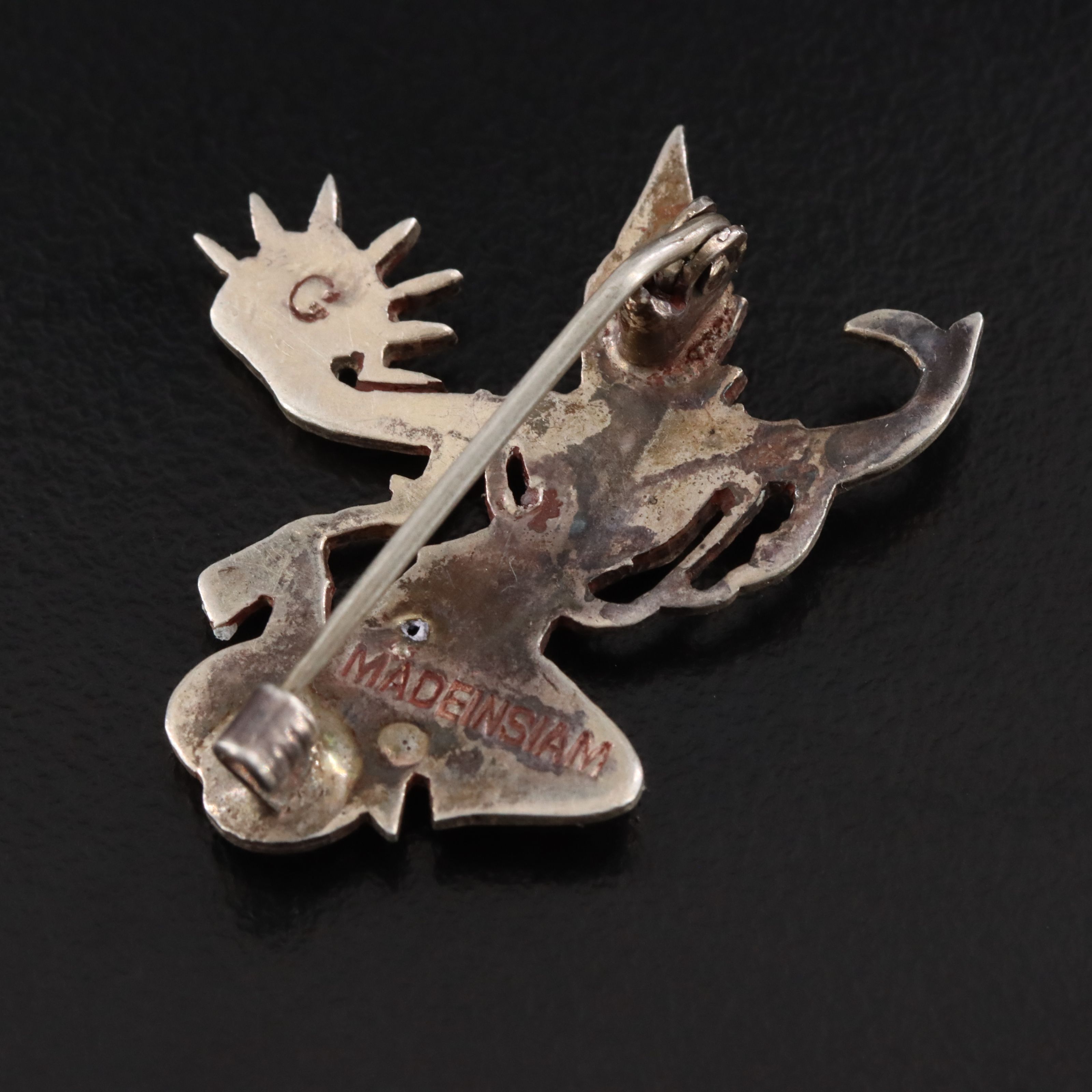 Thai Sterling Dancer Brooch