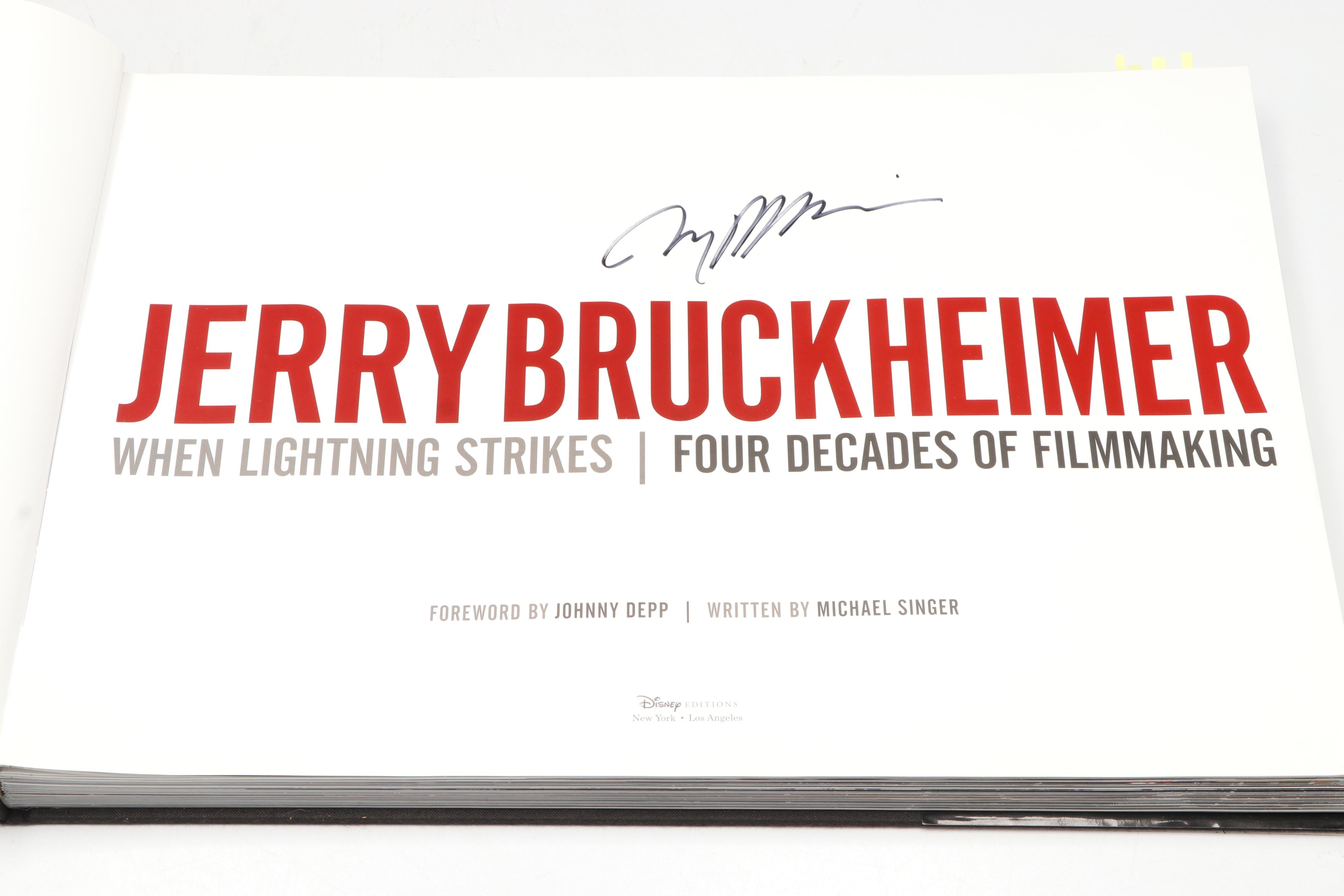Signed First Edition "Jerry Bruckheimer: When Lightning Strikes," 2013