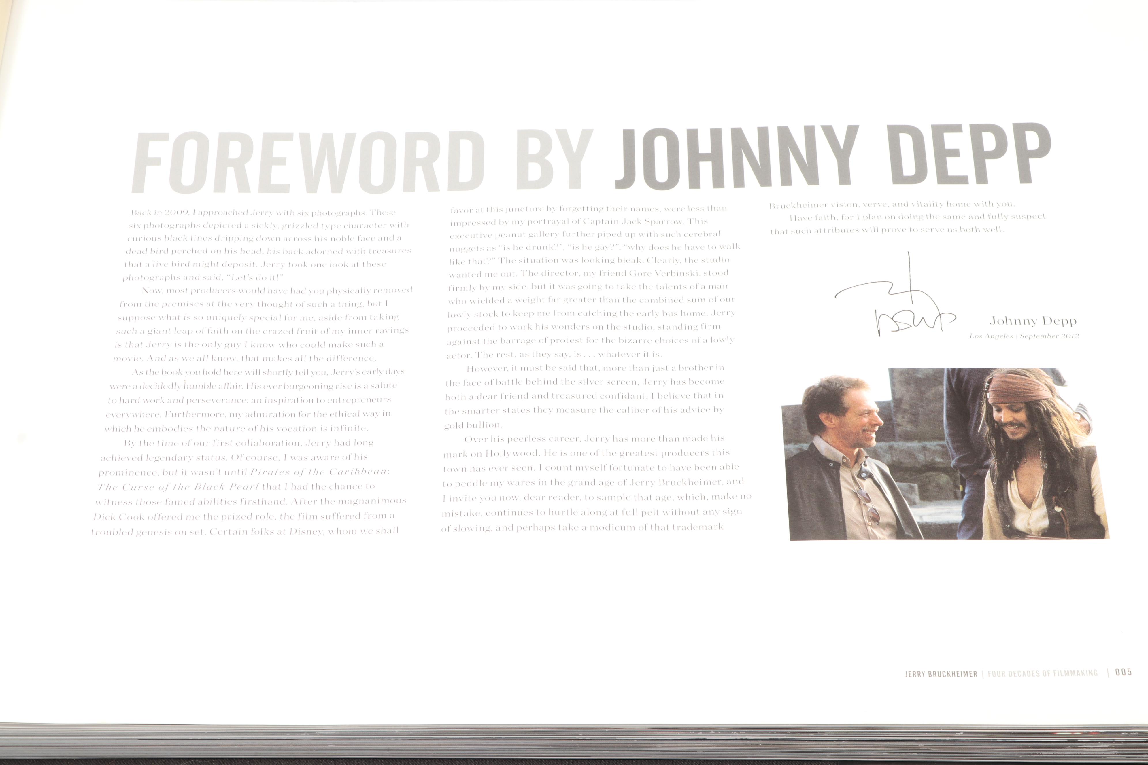 Signed First Edition "Jerry Bruckheimer: When Lightning Strikes," 2013