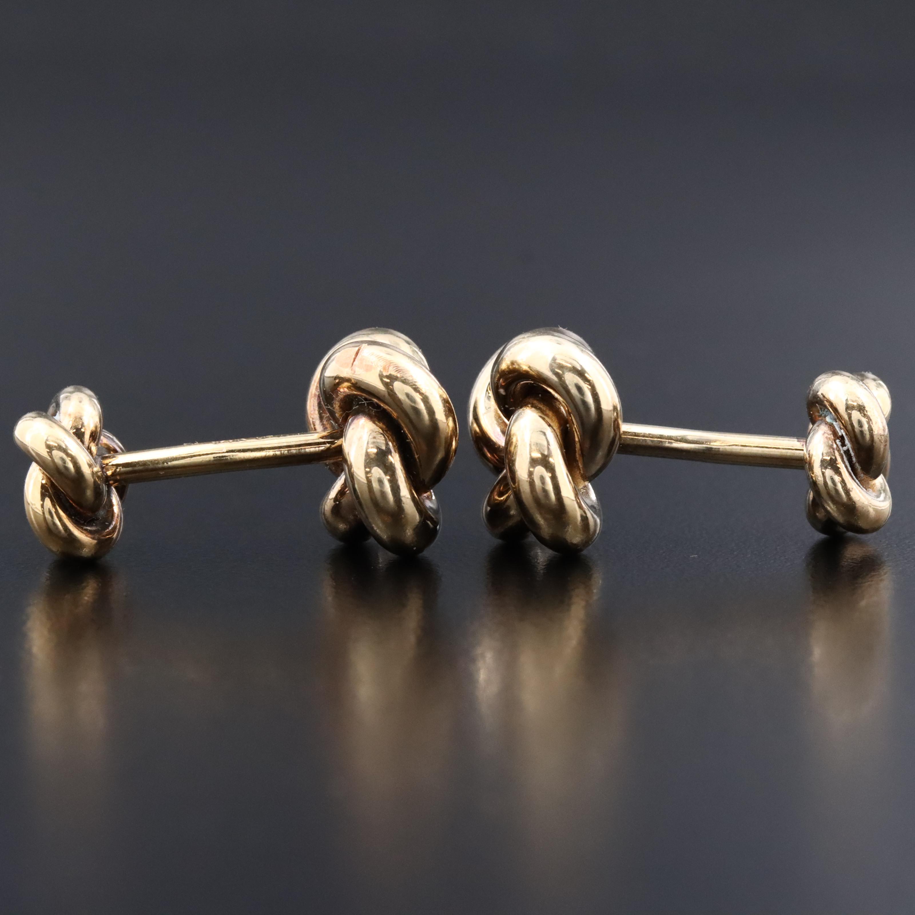 14K Knot Cufflinks