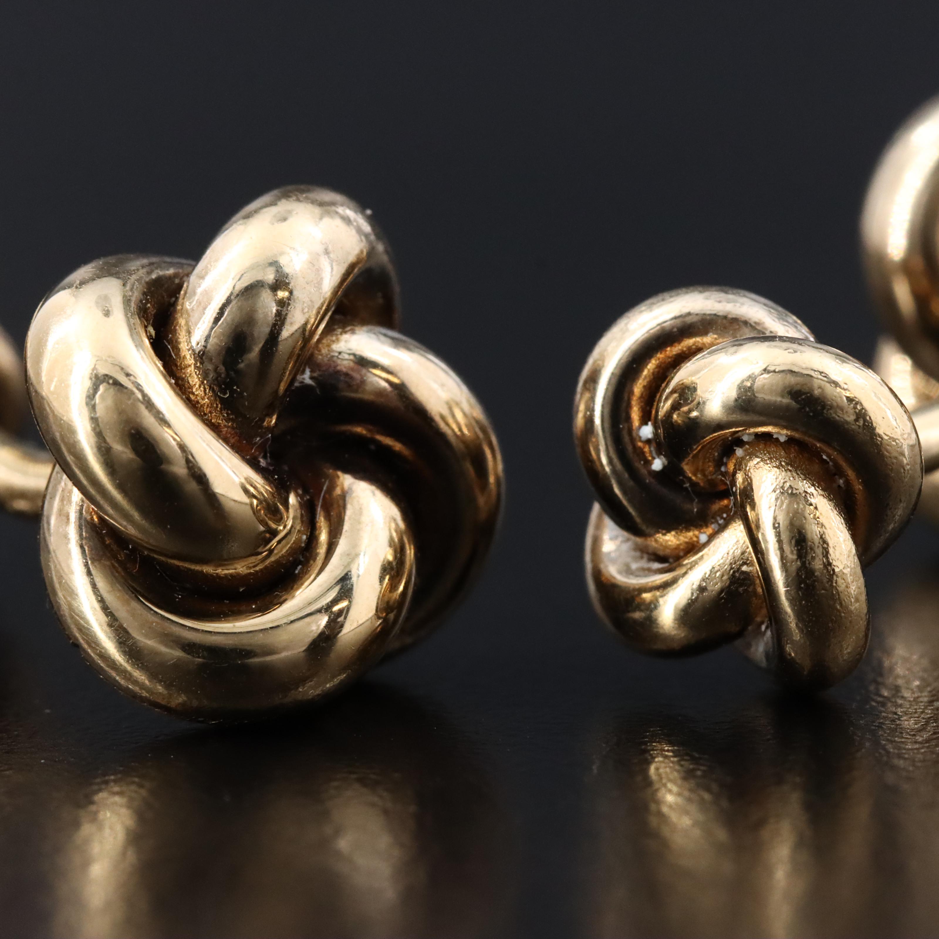 14K Knot Cufflinks