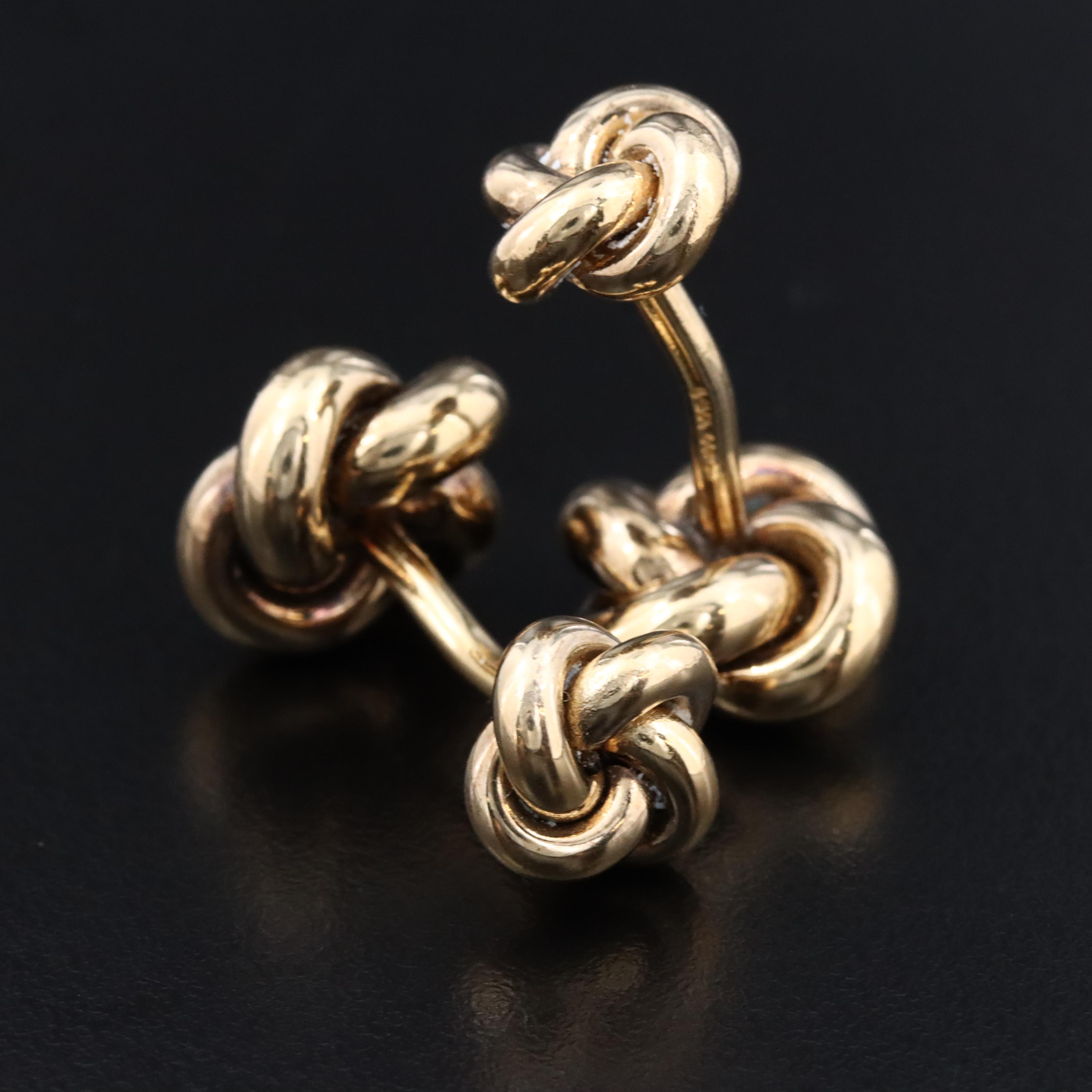 14K Knot Cufflinks
