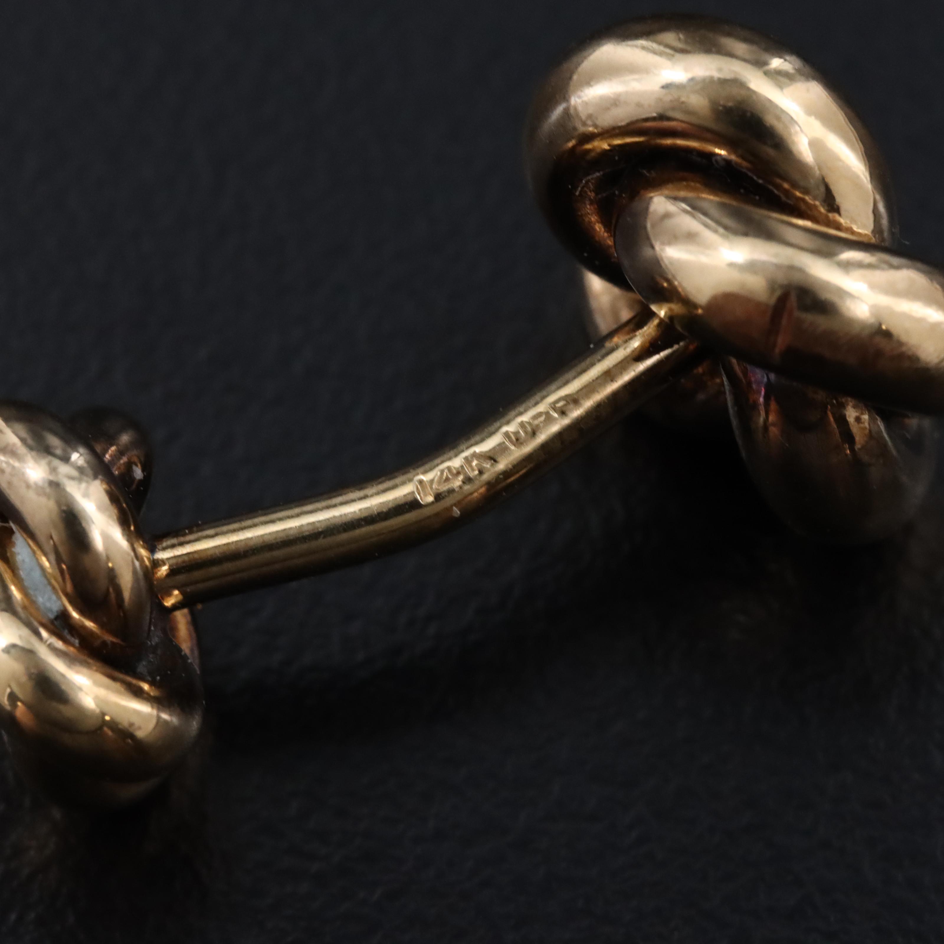 14K Knot Cufflinks