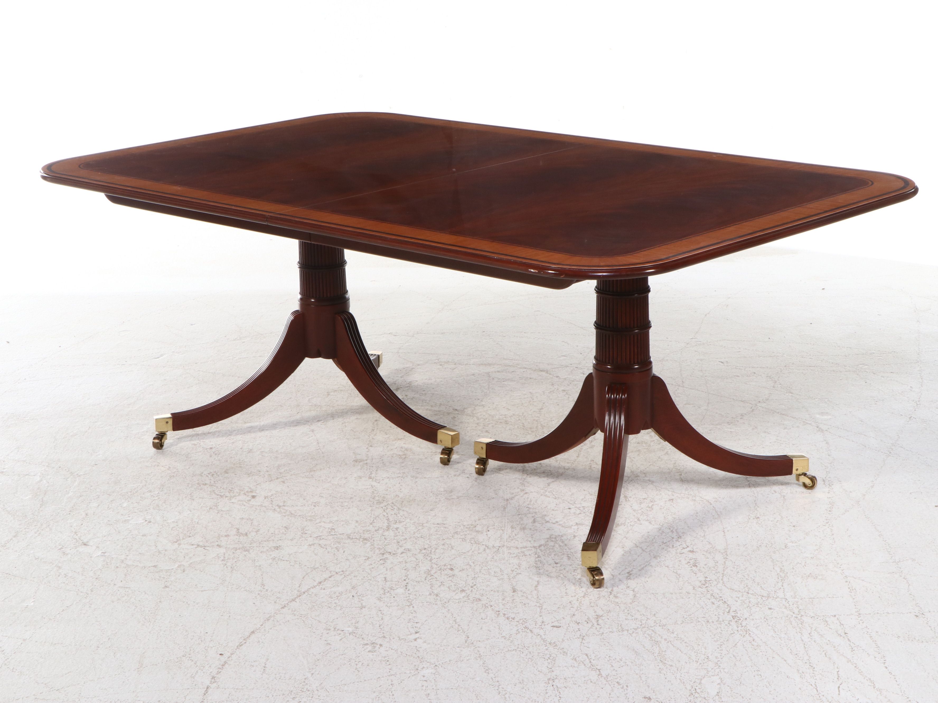 Collector's Edition by Baker Mahogany Table with Six Dining Chairs