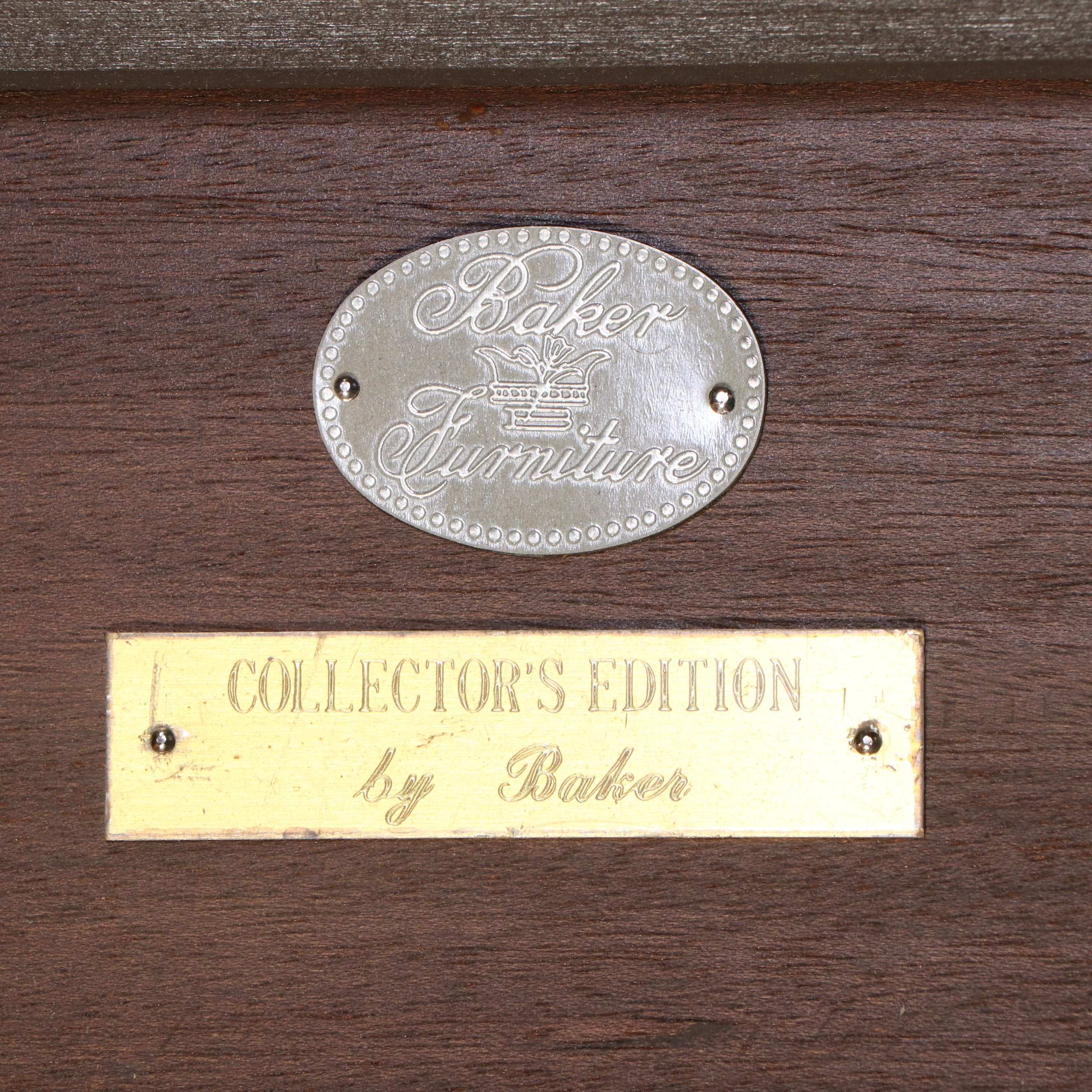 Collector's Edition by Baker Mahogany Table with Six Dining Chairs