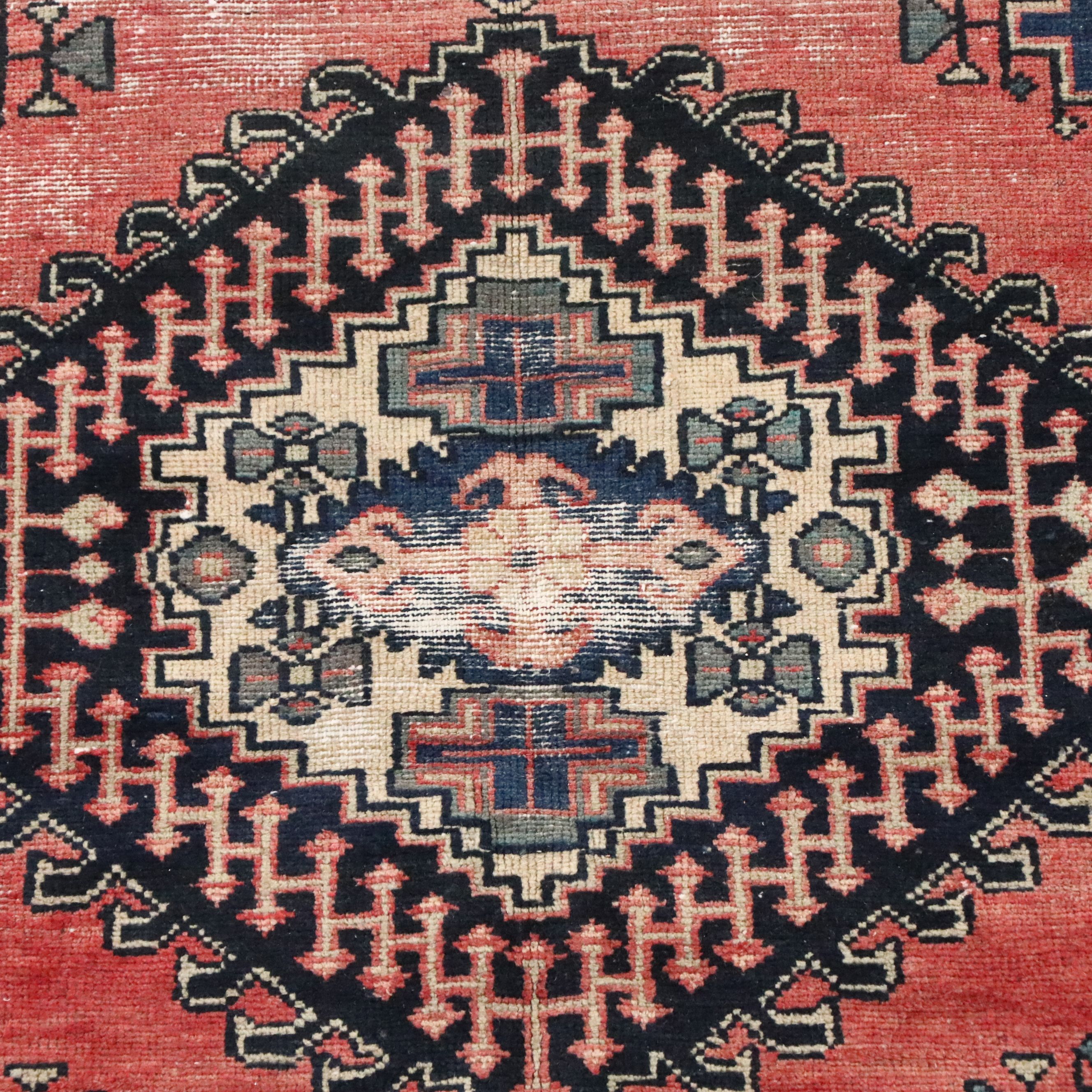 4'11 x 8'4 Hand-Knotted Persian Hamadan Area Rug