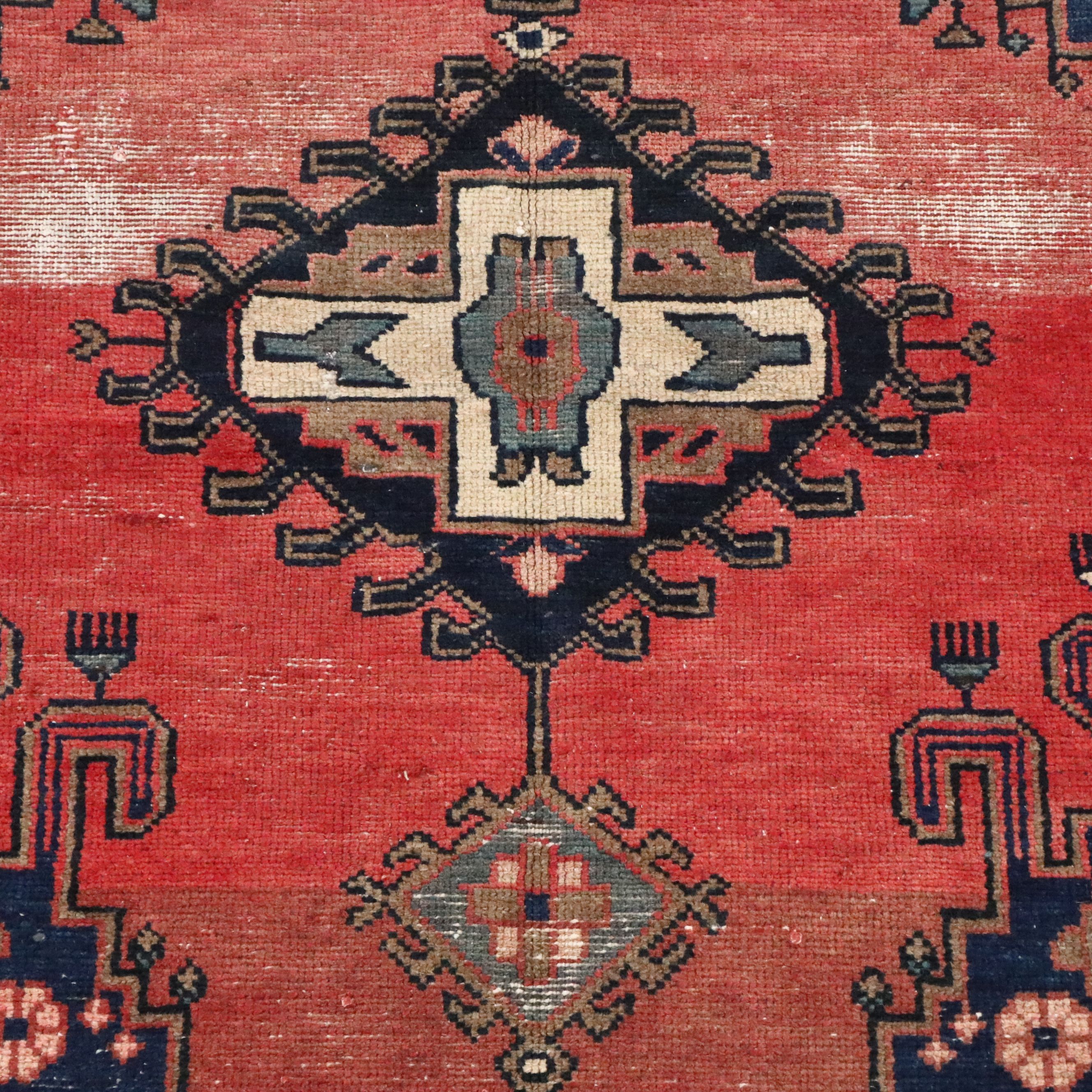 4'11 x 8'4 Hand-Knotted Persian Hamadan Area Rug