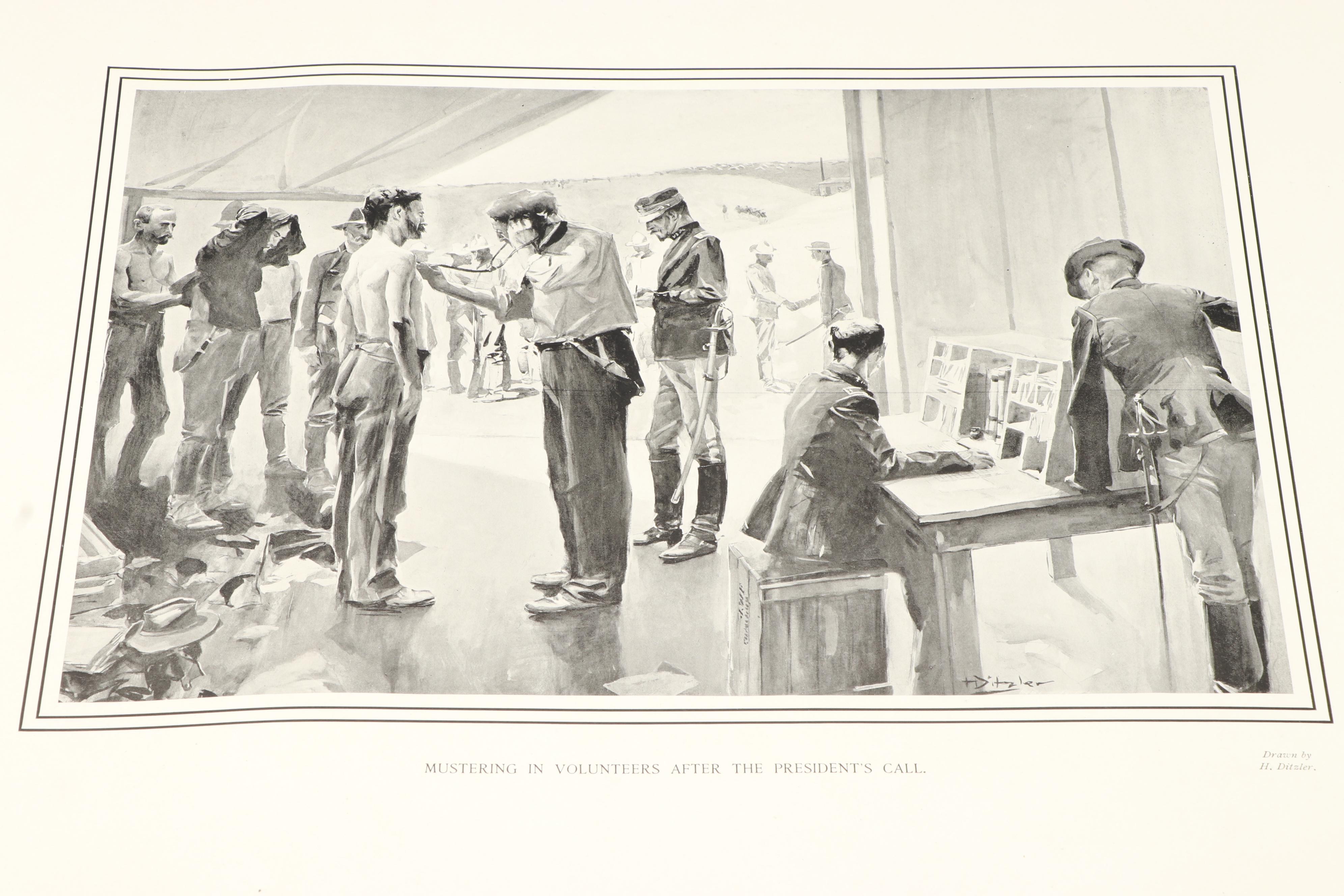 First Edition "The Story of the War of 1898" Folio by W. Nephew King, 1898