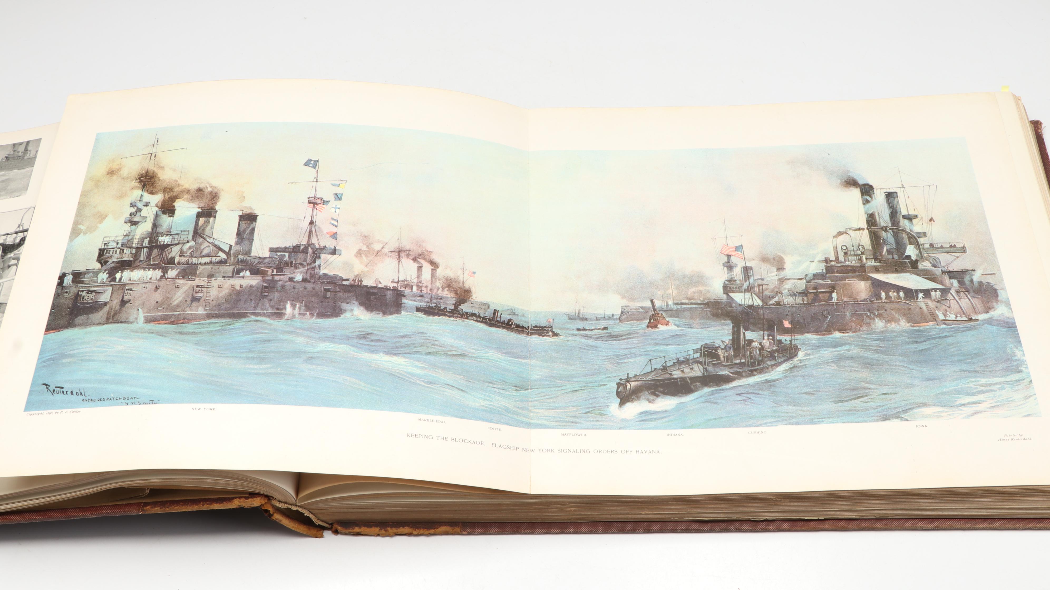 First Edition "The Story of the War of 1898" Folio by W. Nephew King, 1898