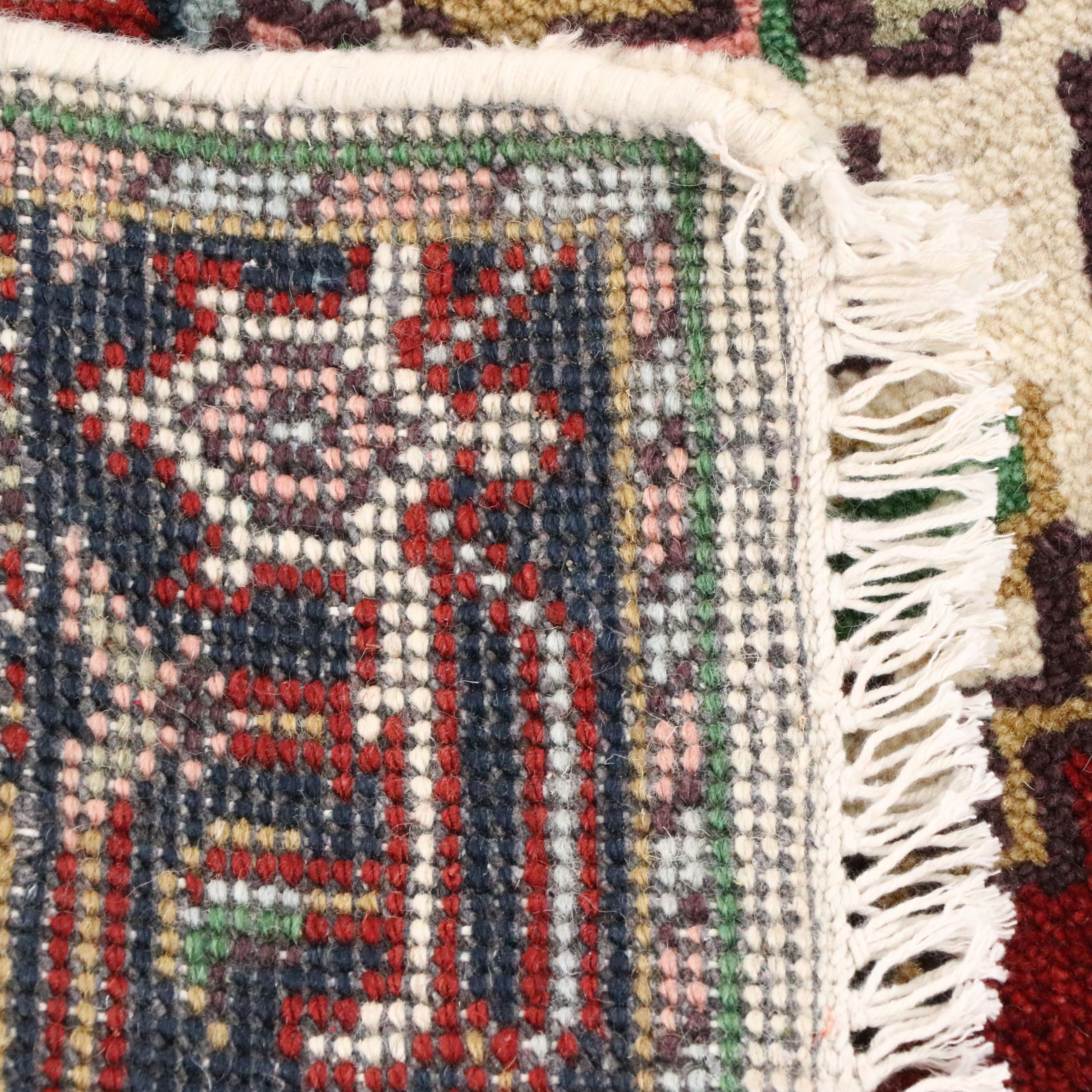 2'7 x 10'11 Hand-Knotted Indo-Persian Serapi Carpet Runner