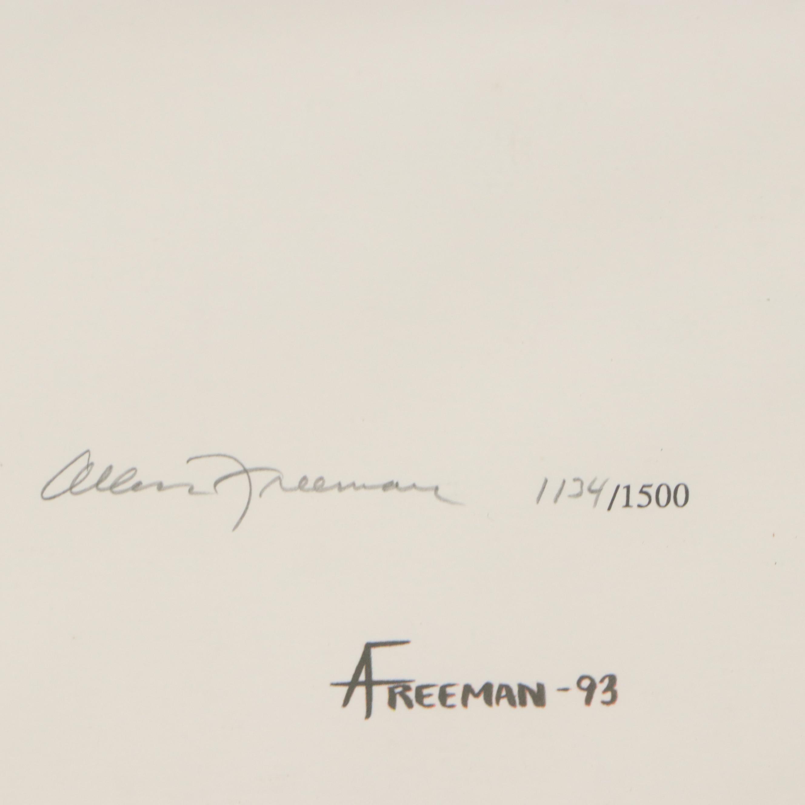 Allen Freeman Offset Lithographs "Mixing Time" and "Tea and Cookies"