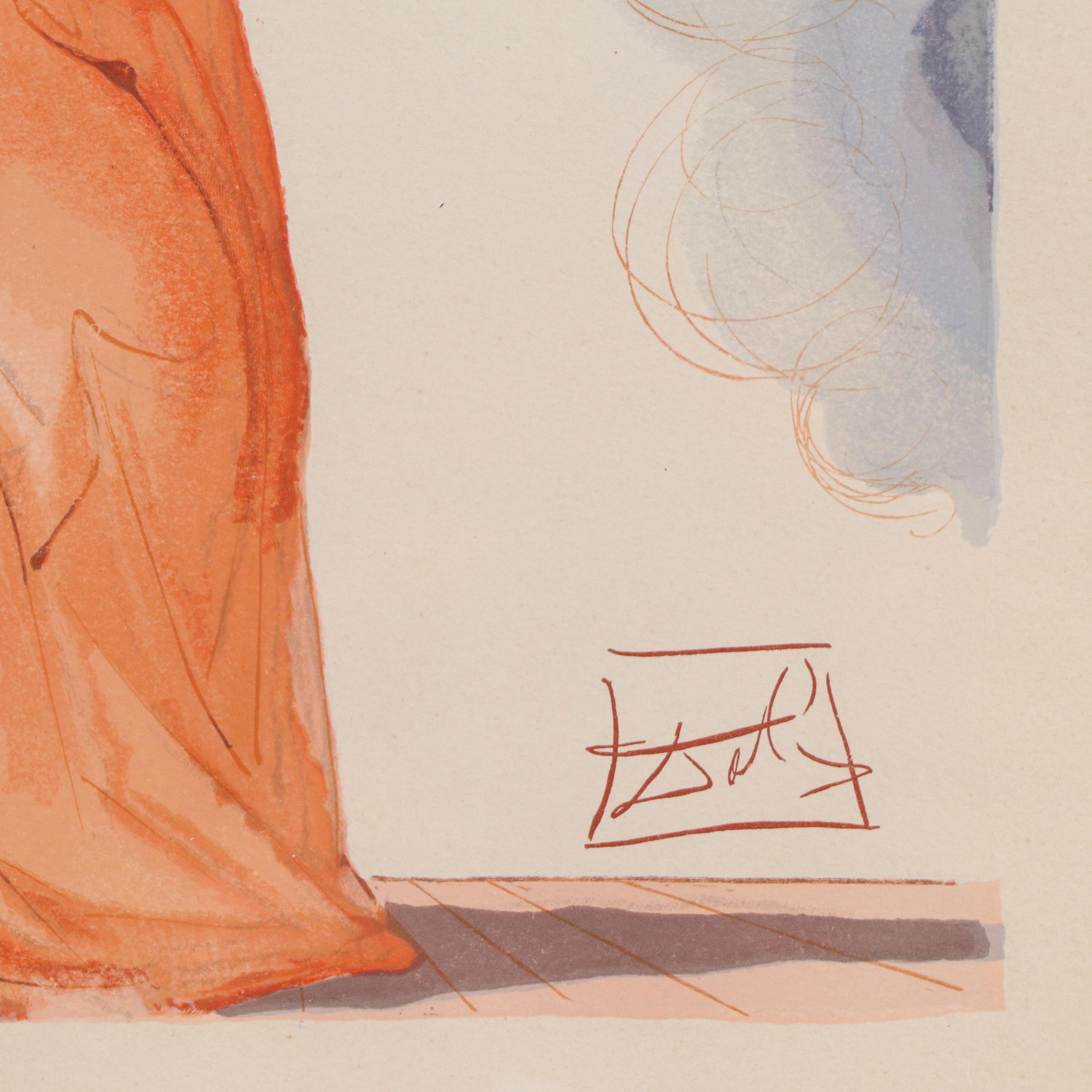 Salvador Dalí Wood Engraving "Canto 1" from "Paradiso," 1960–1964