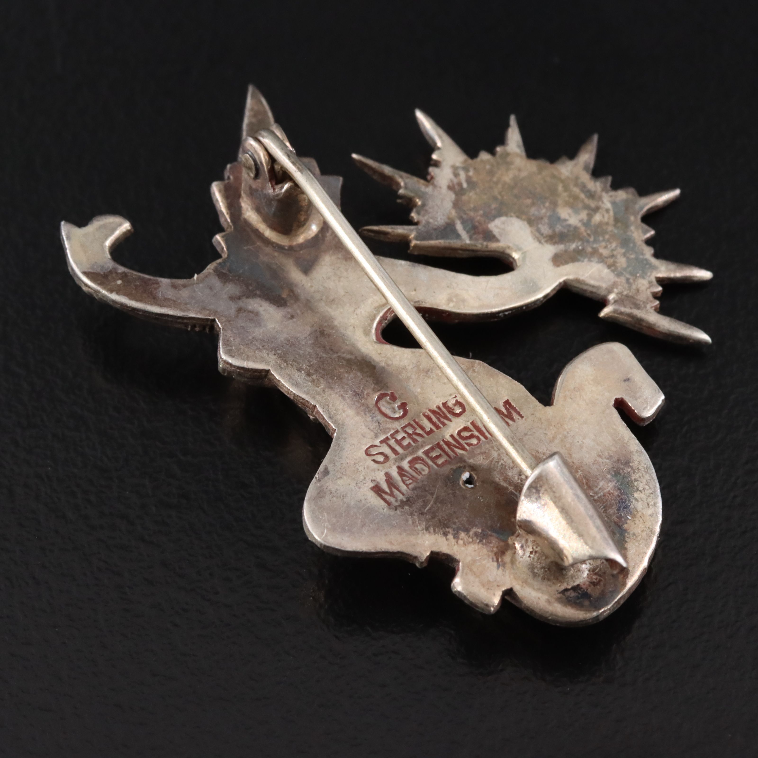 Thai Sterling Dancer Brooch