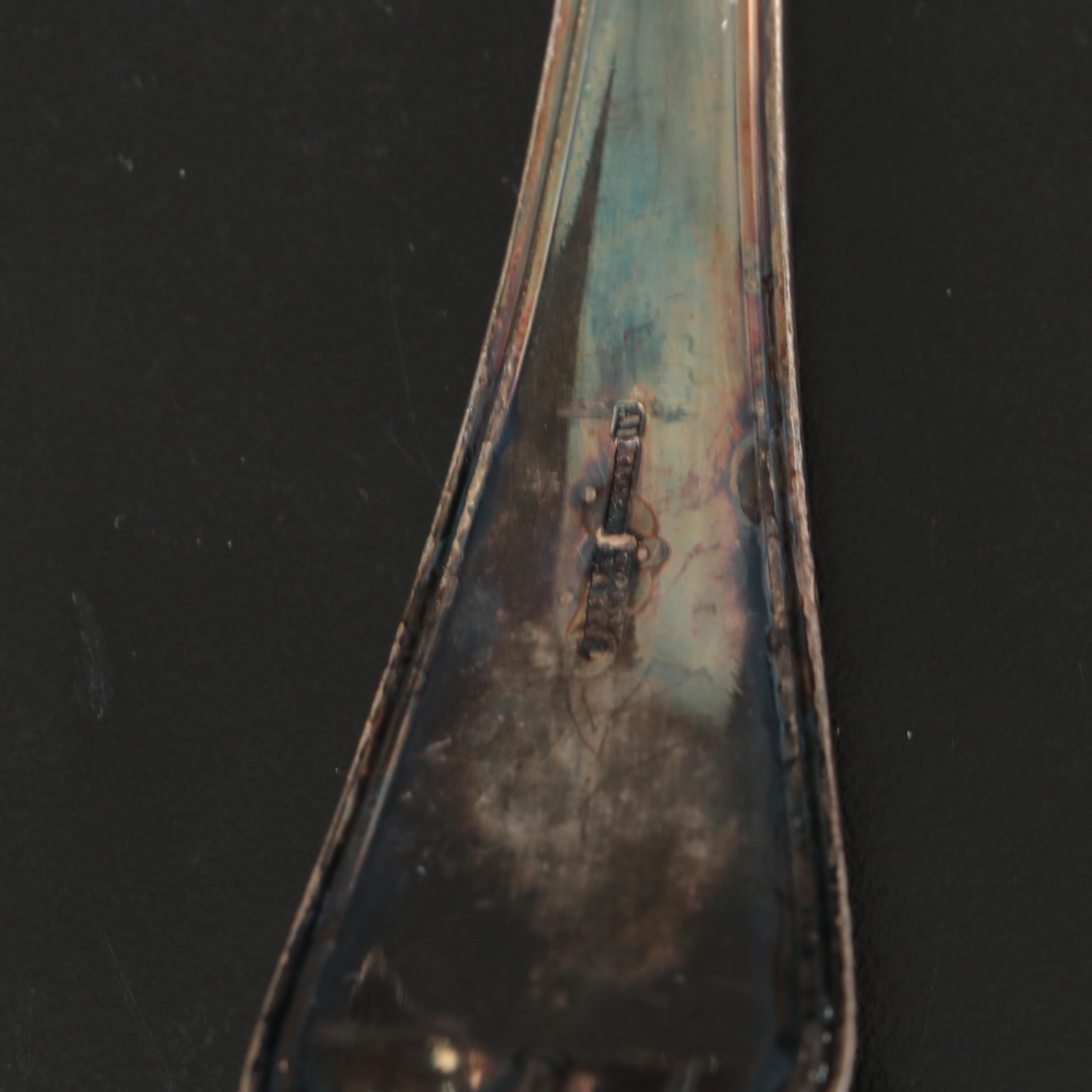 Williams Rogers Art Nouveau Style and Other Silver Plate Ladles