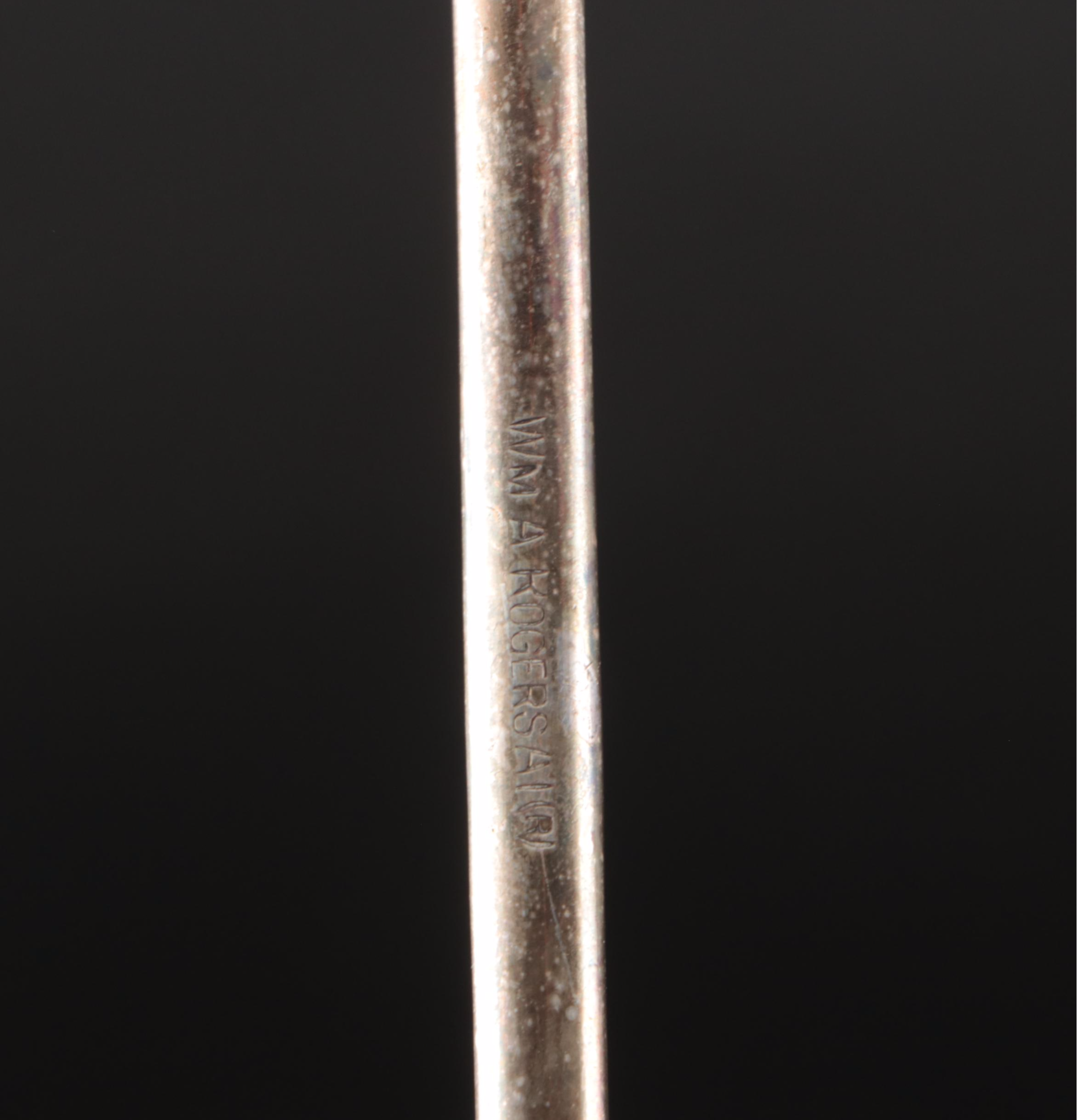 Williams Rogers Art Nouveau Style and Other Silver Plate Ladles