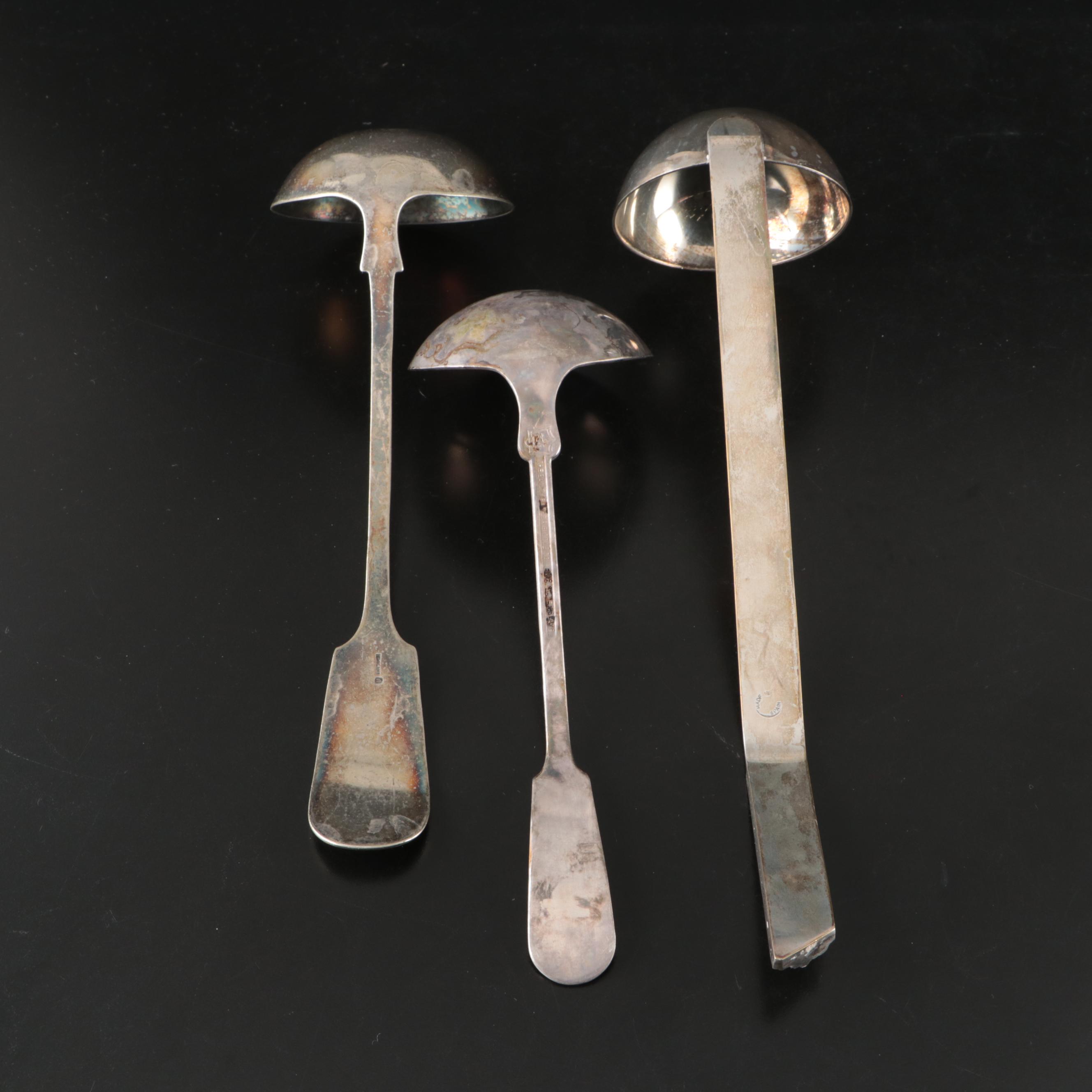 Williams Rogers Art Nouveau Style and Other Silver Plate Ladles