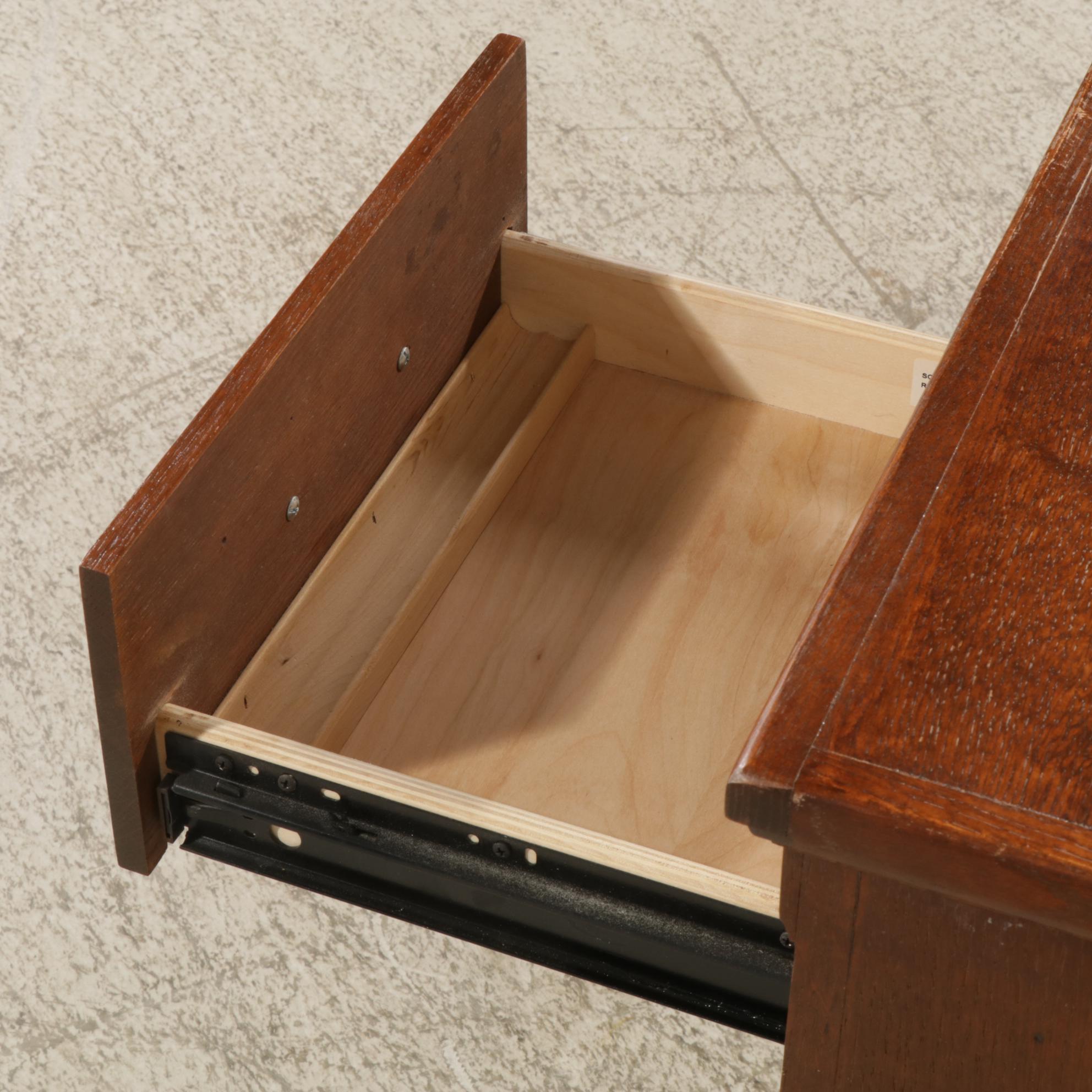 Oak Finished Computer Desk, 1999