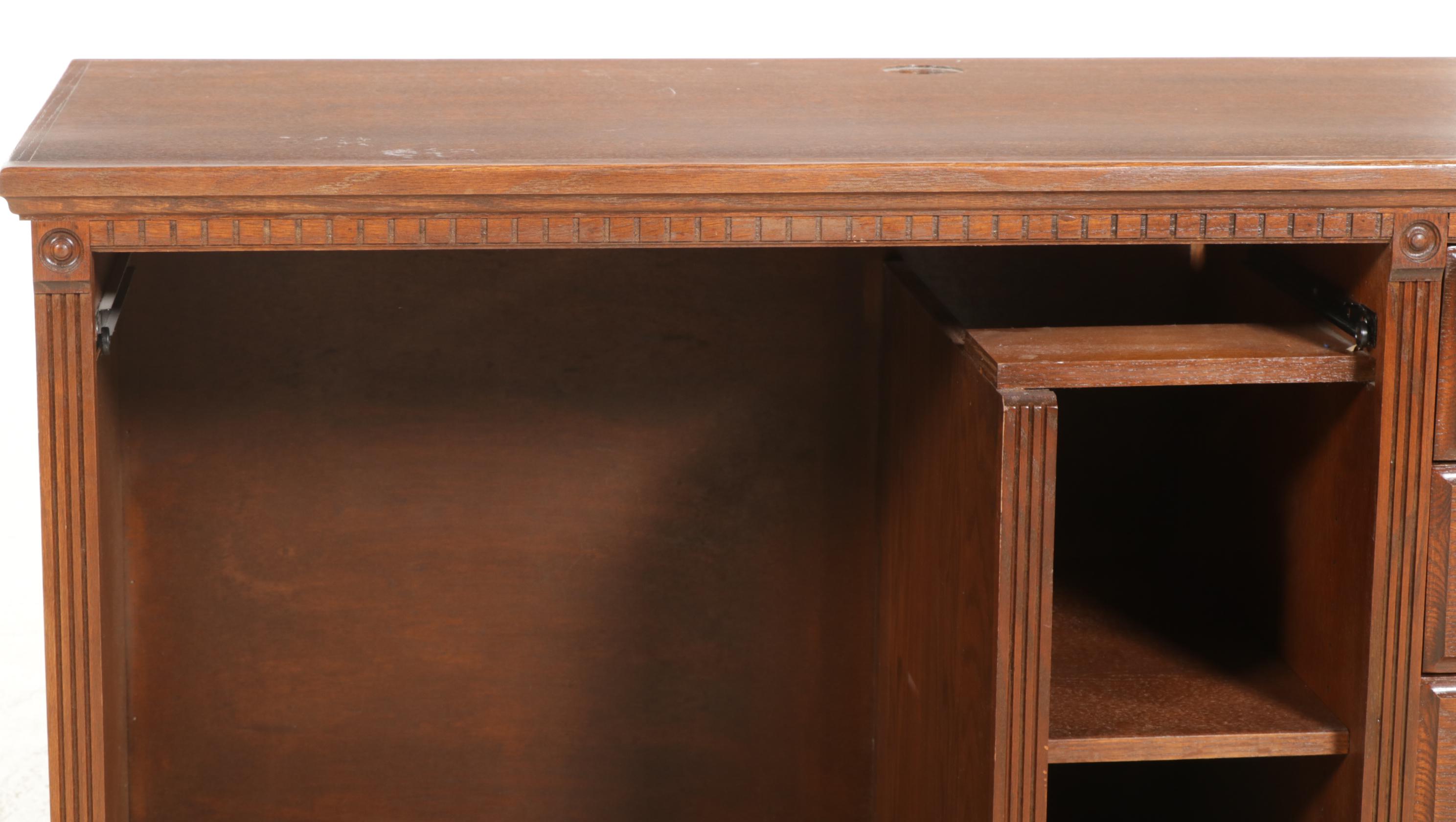 Oak Finished Computer Desk, 1999