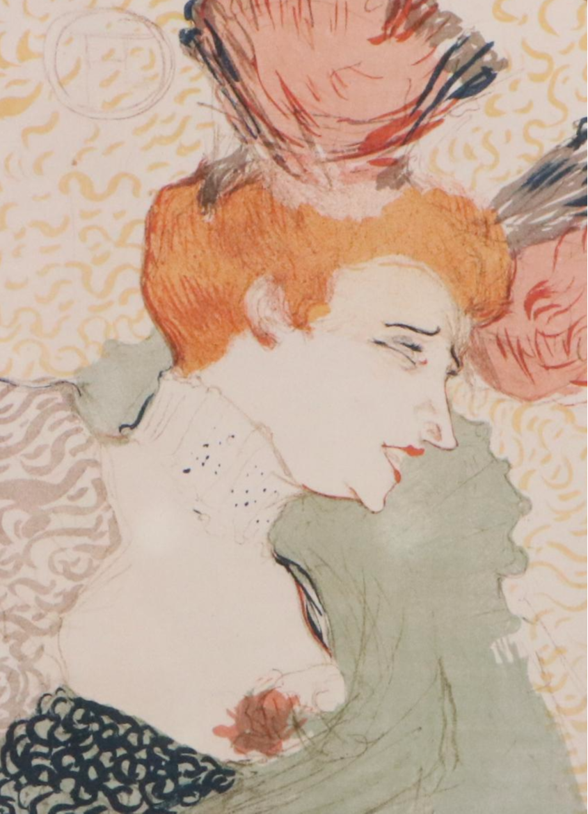 Offset Lithograph Poster After Toulouse-Lautrec "Mlle. Marcelle Lender," 1994