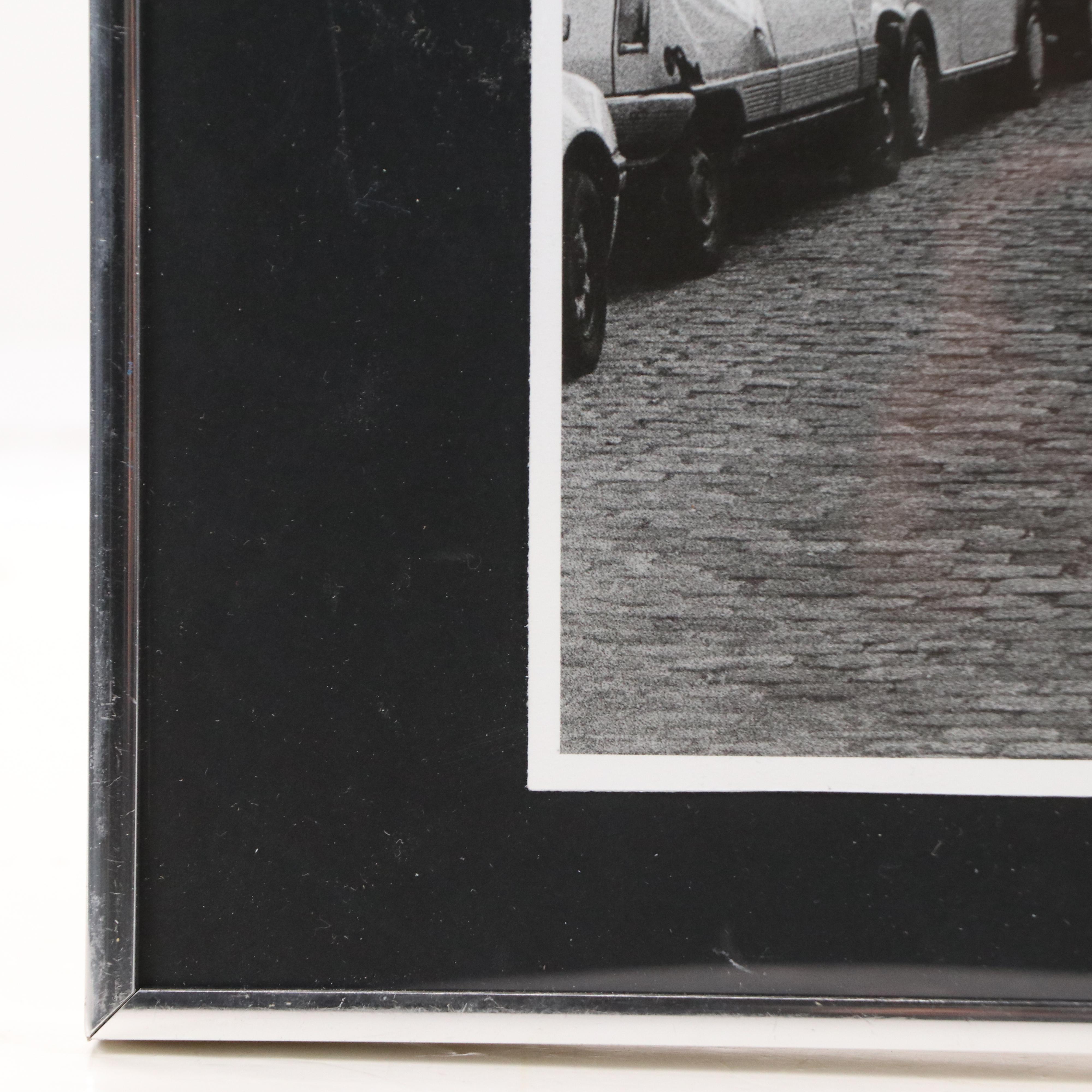 After Clay Davidson Offset Lithograph of Eiffel Tower Street View, 21st C.