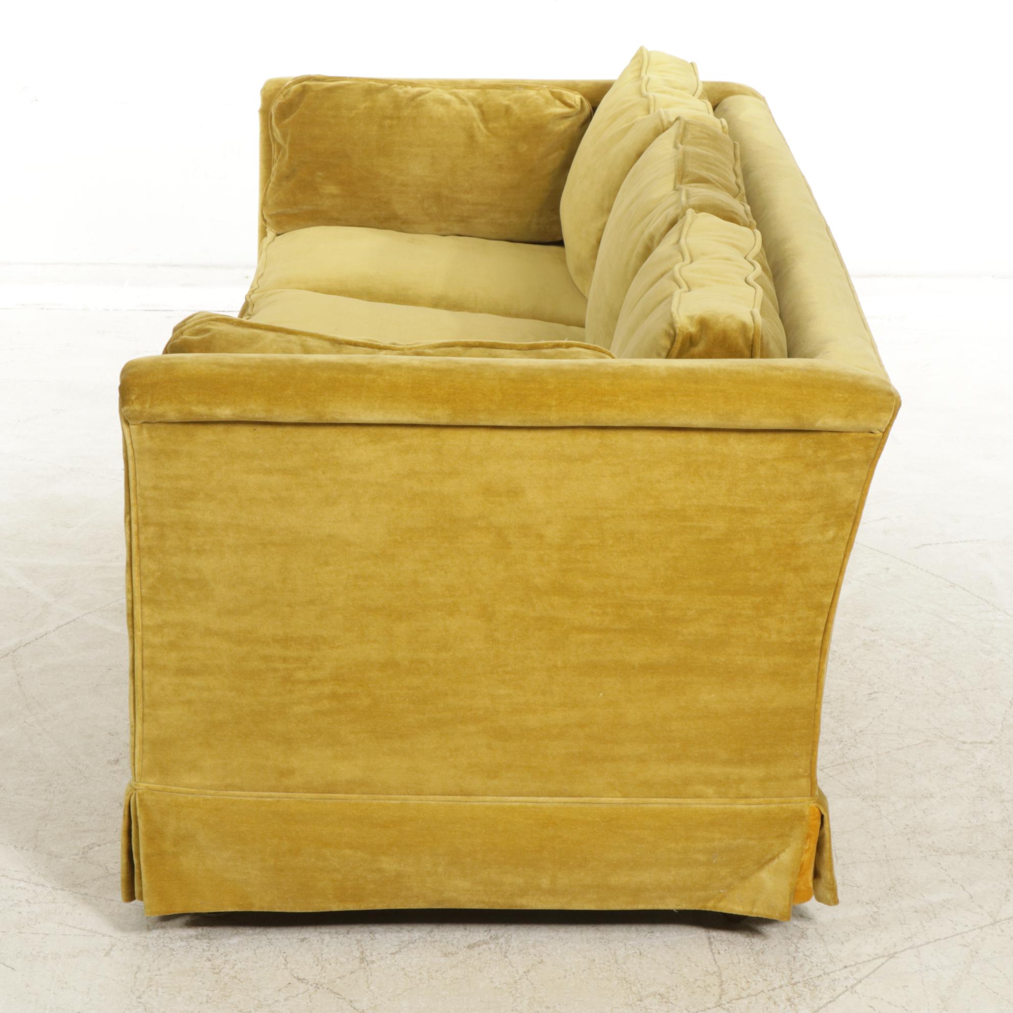 Lazarus Italian Regency Style Upholstered Sofa, Mid to Late 20th Century