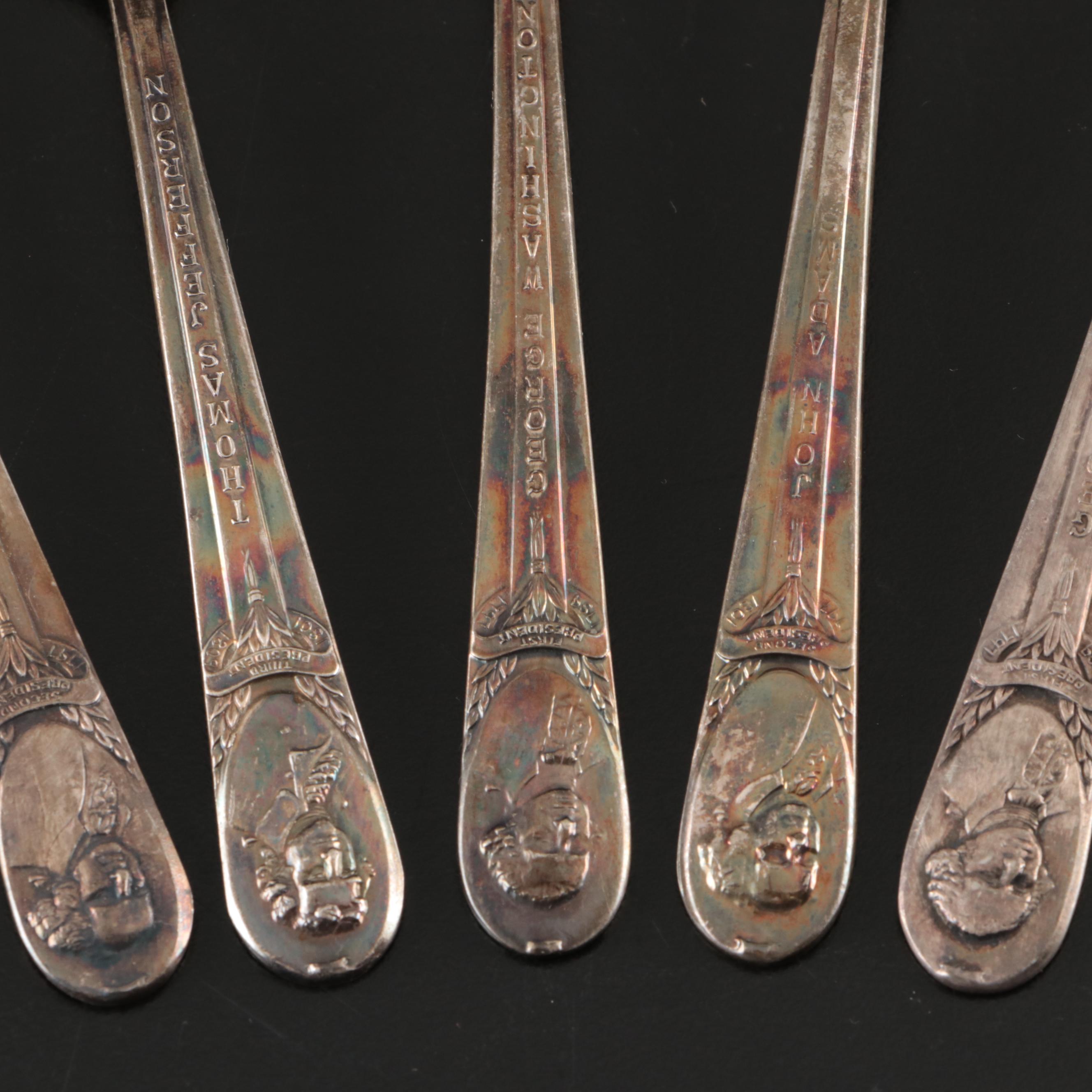 New York World's Fair 1939 with Other Silver Plate Souvenir Spoons