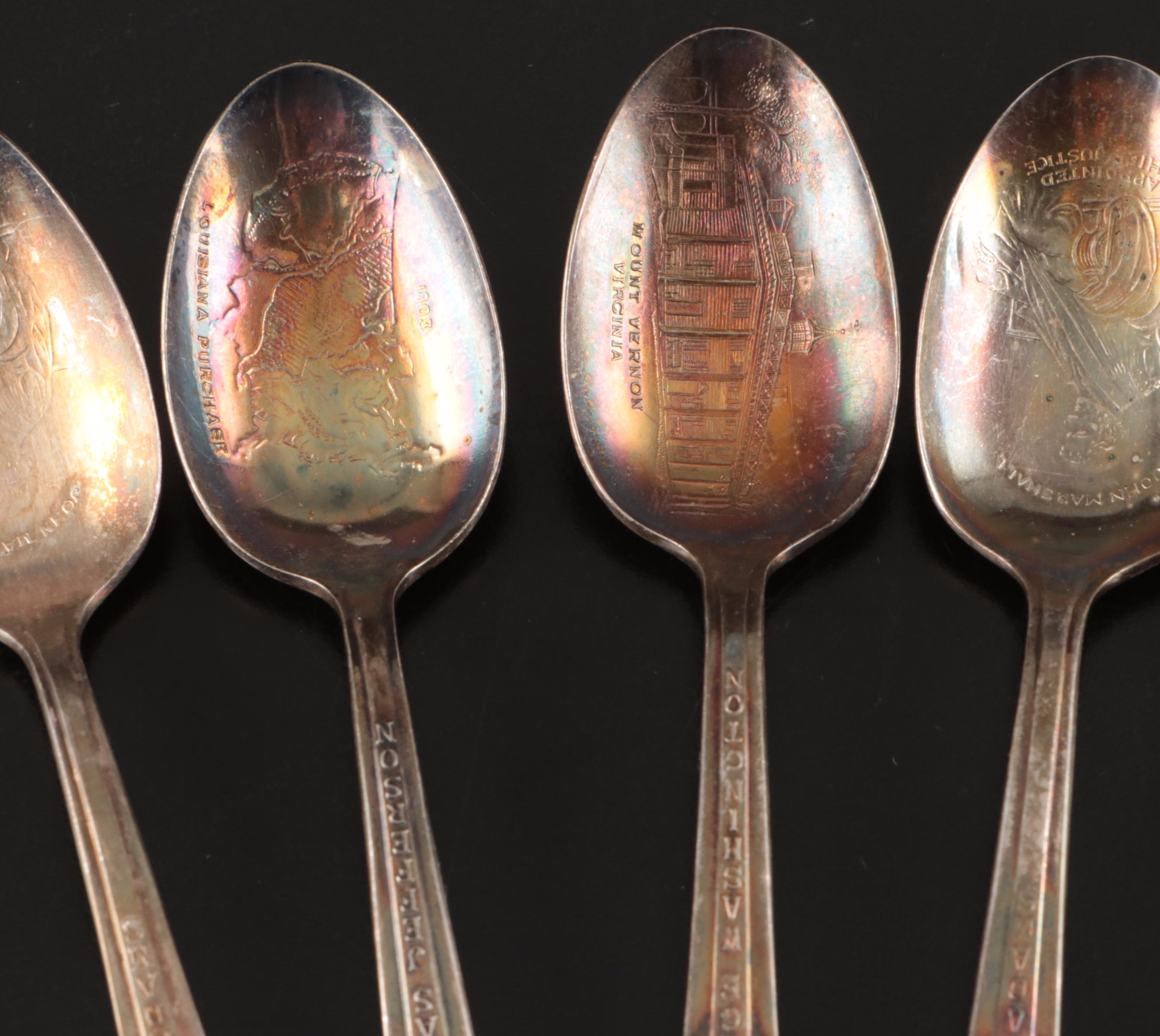 New York World's Fair 1939 with Other Silver Plate Souvenir Spoons