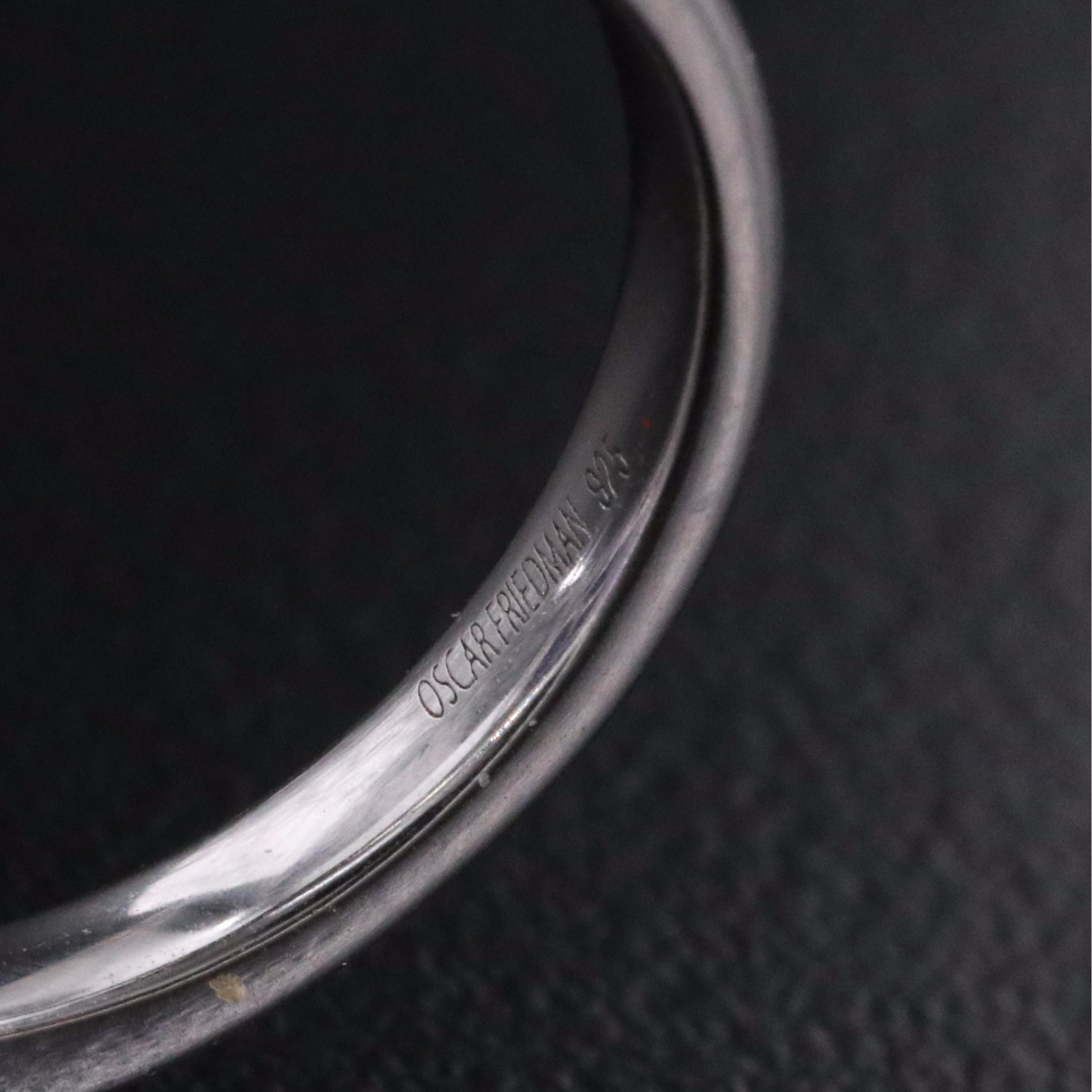 Oscar Friedman Sterling 11.29 CT Tanzanite and Diamond Ring