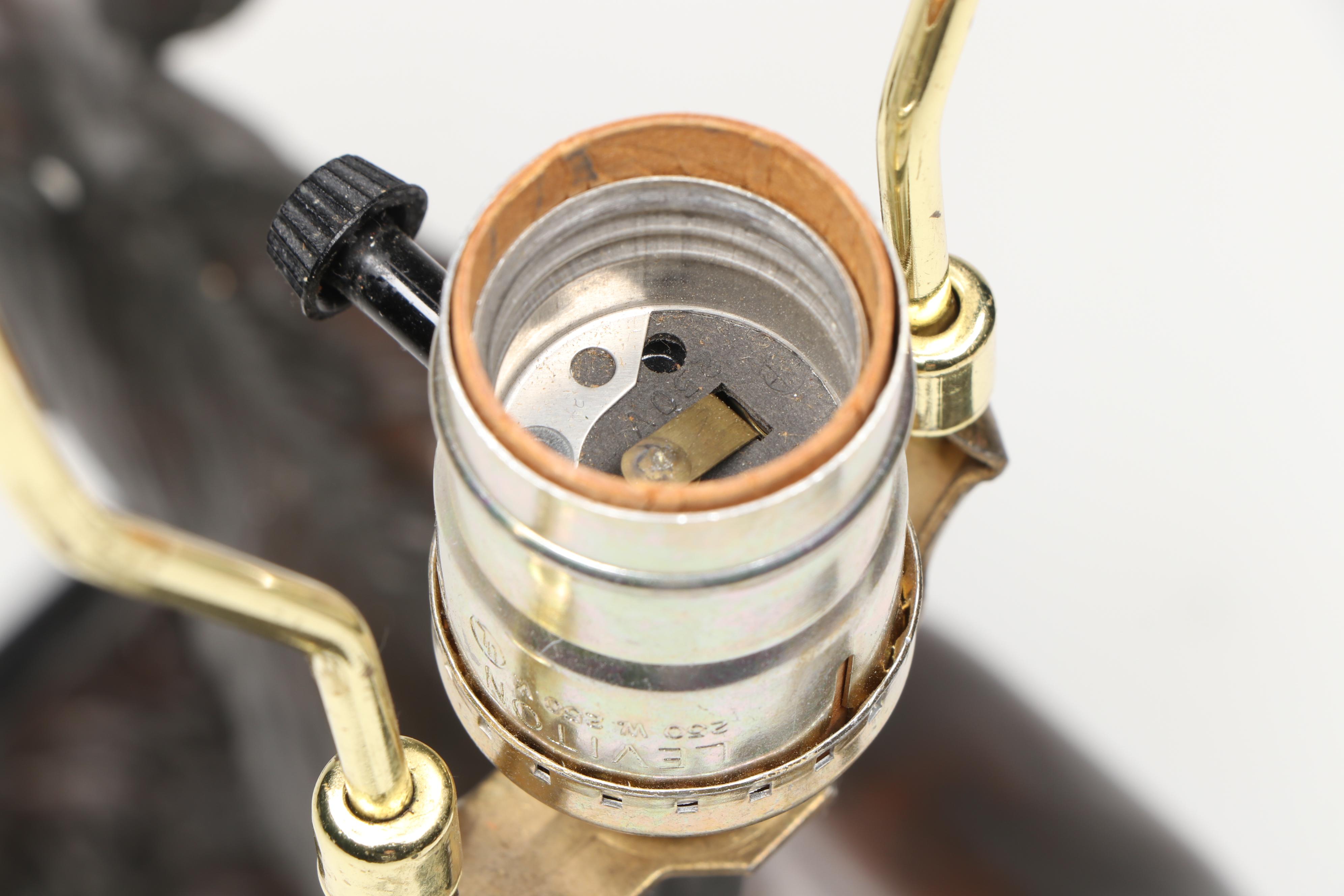 Pair of Bull Moose Rustic Table Lamps