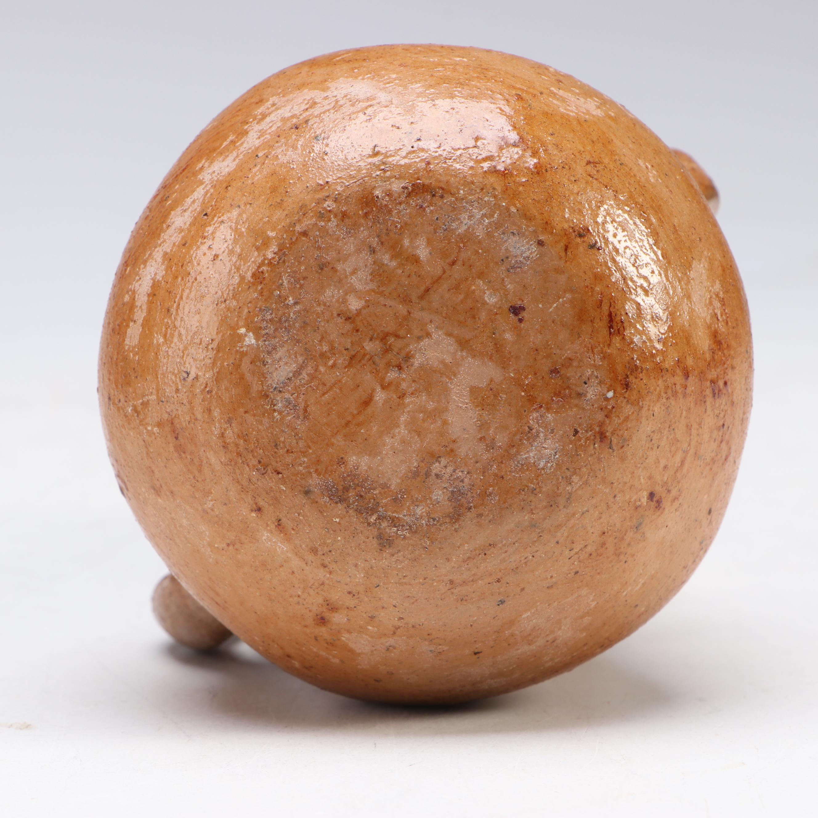 DeWitt Terracotta Face with Rustic Earthenware Pottery, Late 20th Century