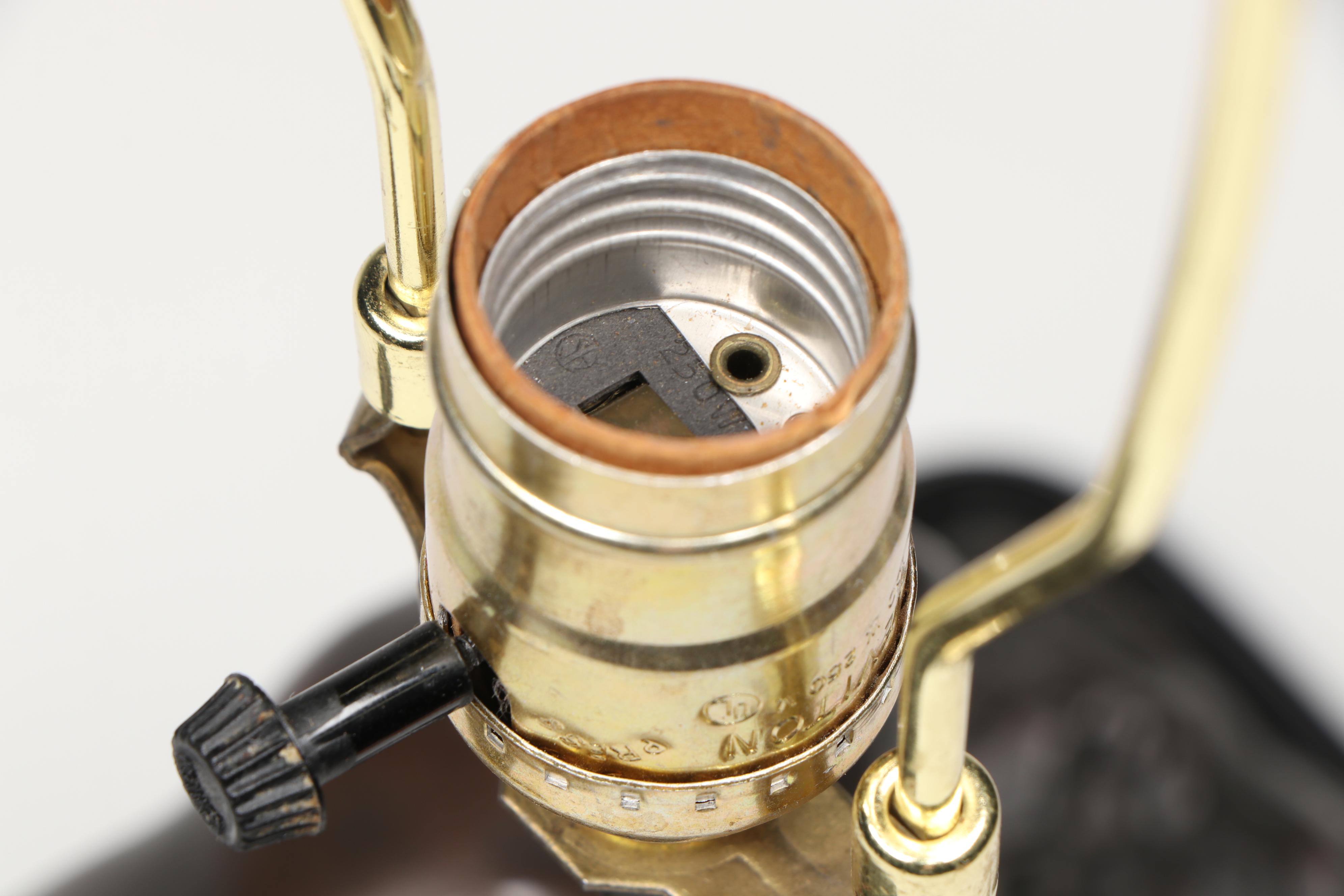 Pair of Bull Moose Rustic Table Lamps