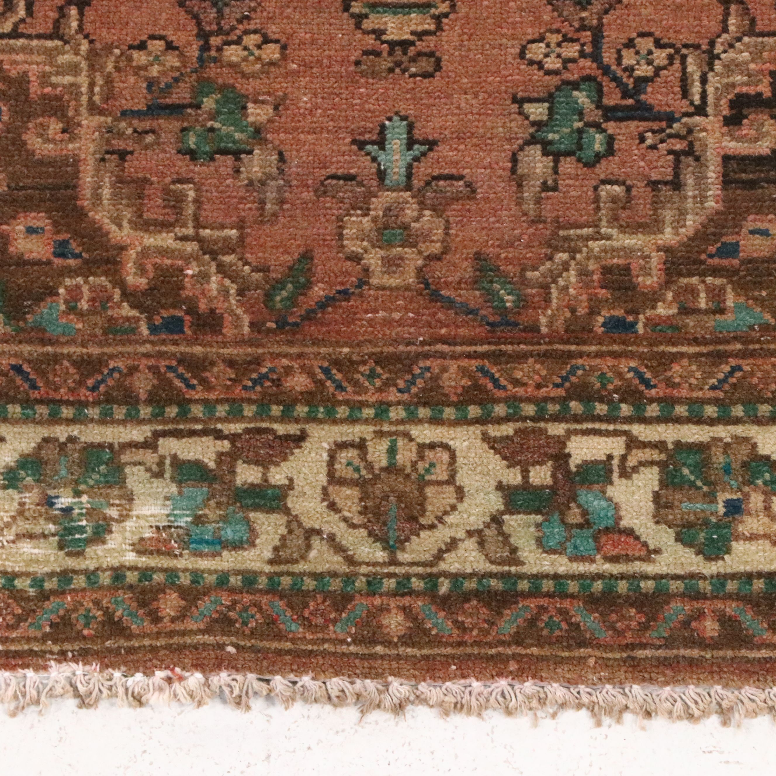 3'4 x 9'9 Hand-Knotted Persian Hamadan Long Rug