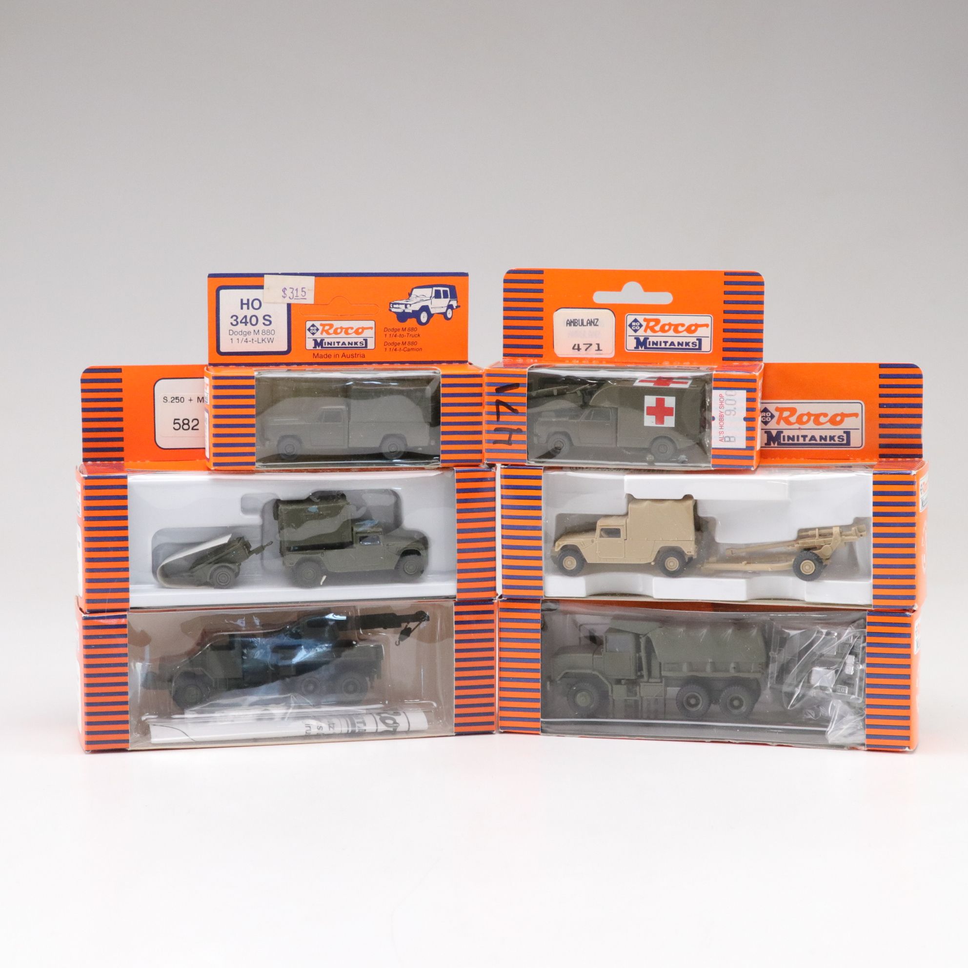 Roco Minitanks HO Scale Military Vehicles