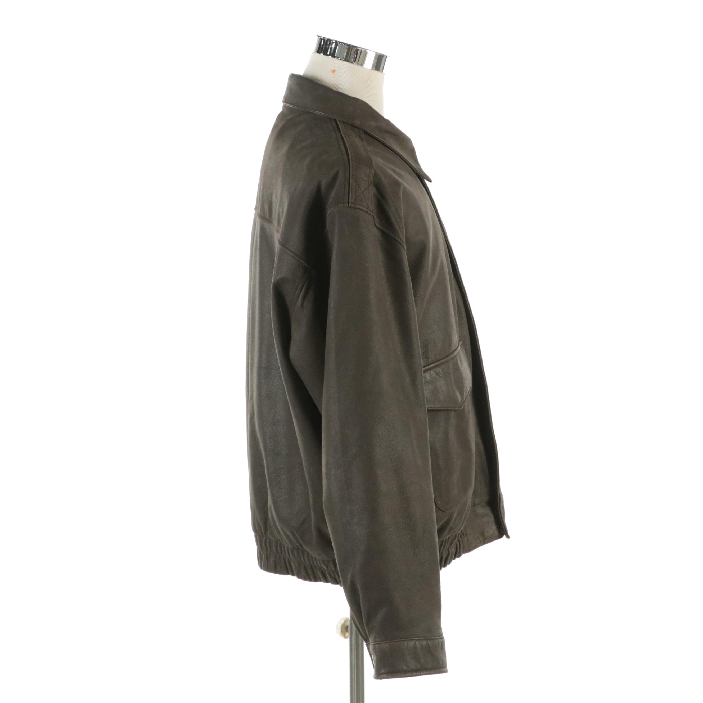 Men's G-III Reproduction Leather Bomber Jacket