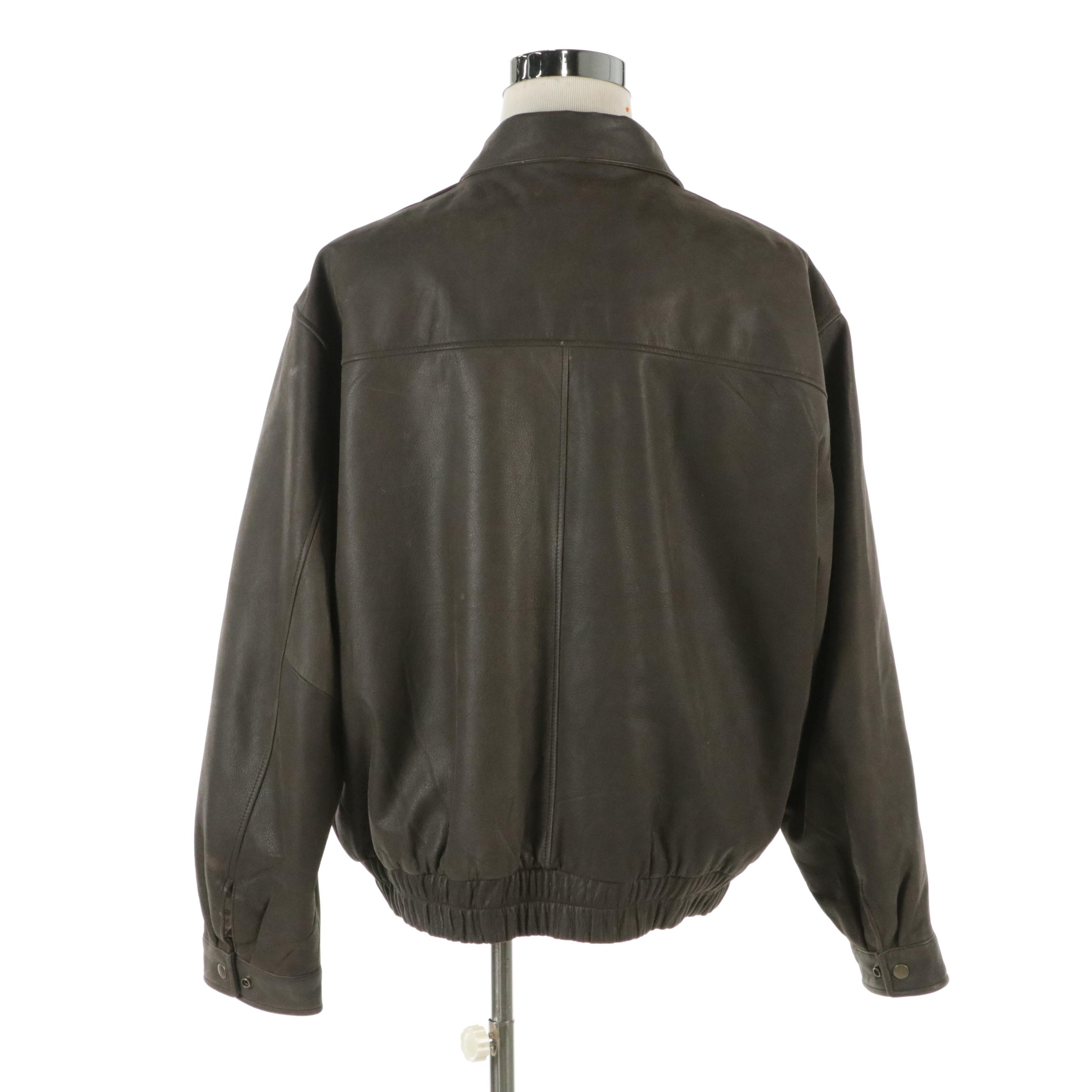 Men's G-III Reproduction Leather Bomber Jacket