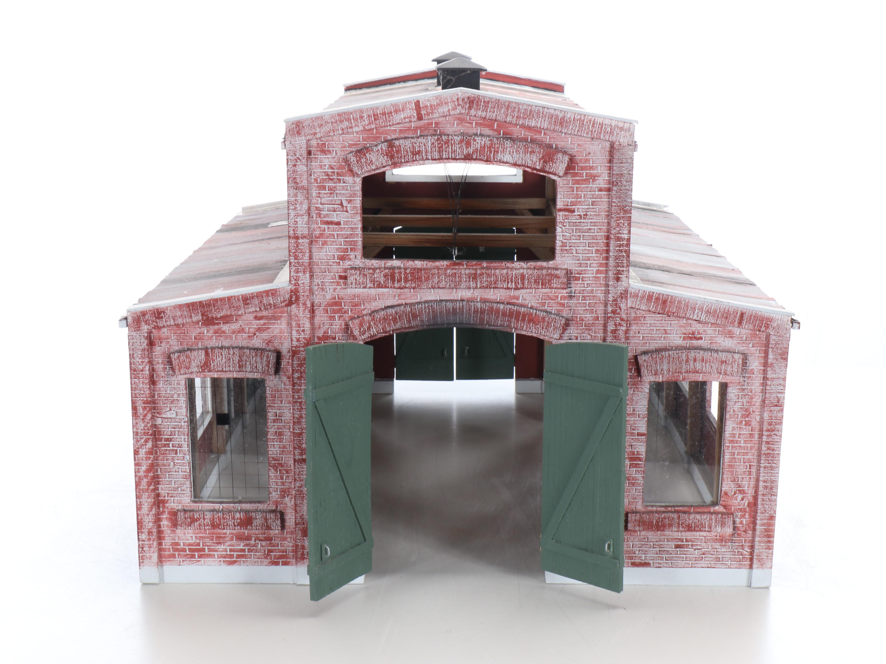 Handcrafted G Scale Railroad Industrial Train Garage