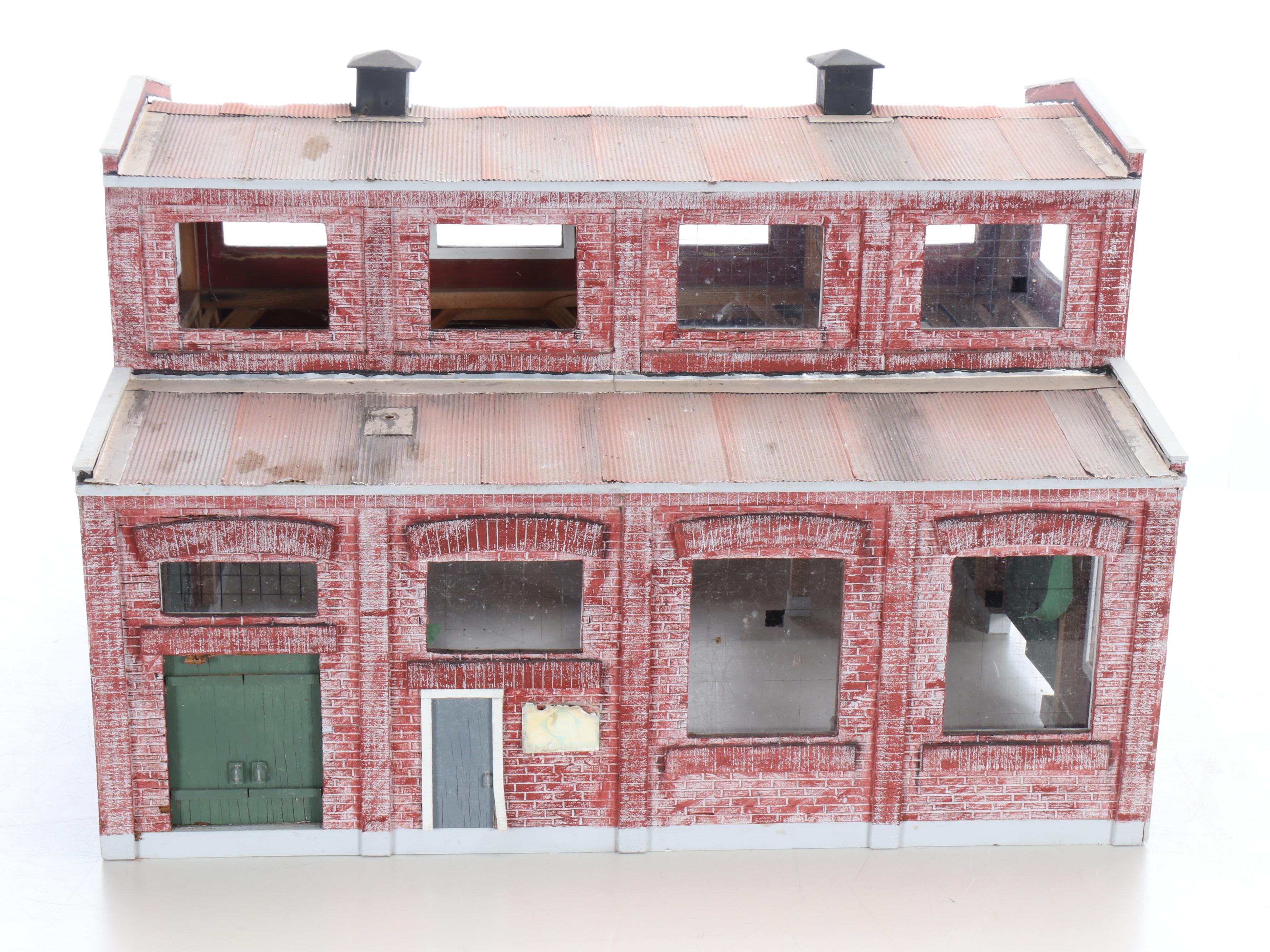 Handcrafted G Scale Railroad Industrial Train Garage