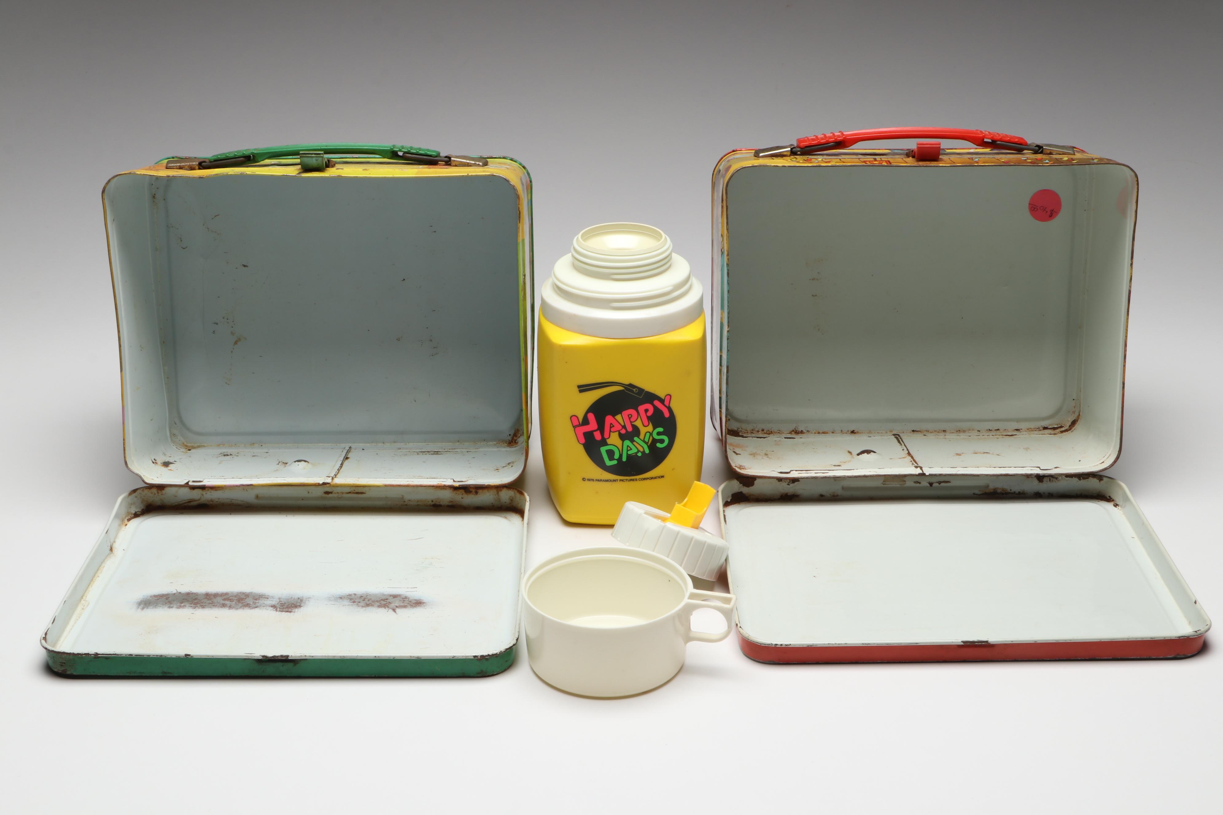 King-Seeley Thermos Co. "Happy Days" and "Pelé" Lunchboxes, 1970s