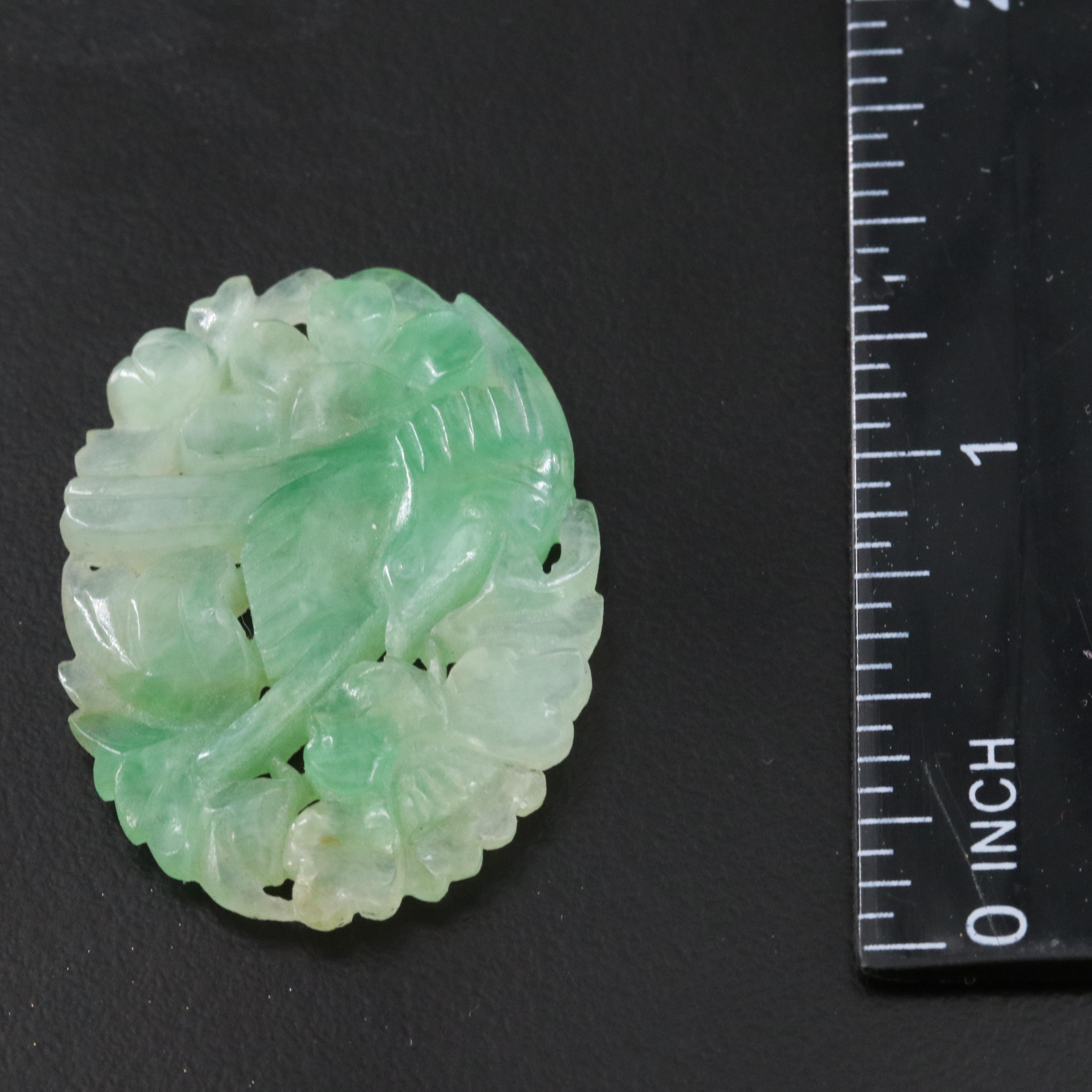 Jadeite Bracelet and Carved Disk