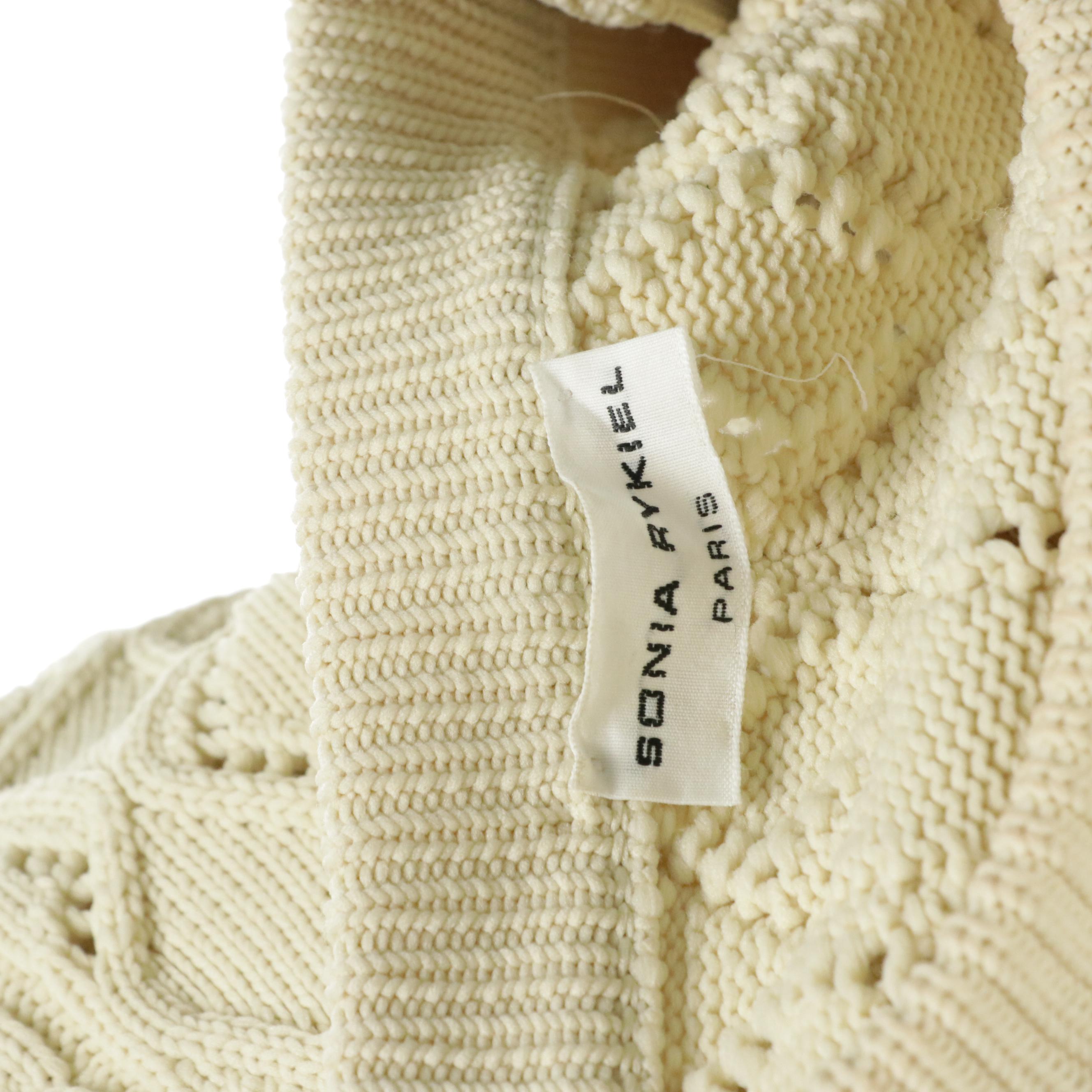 Sonia Rykiel Aran Knit Sweater with Basque Hemline