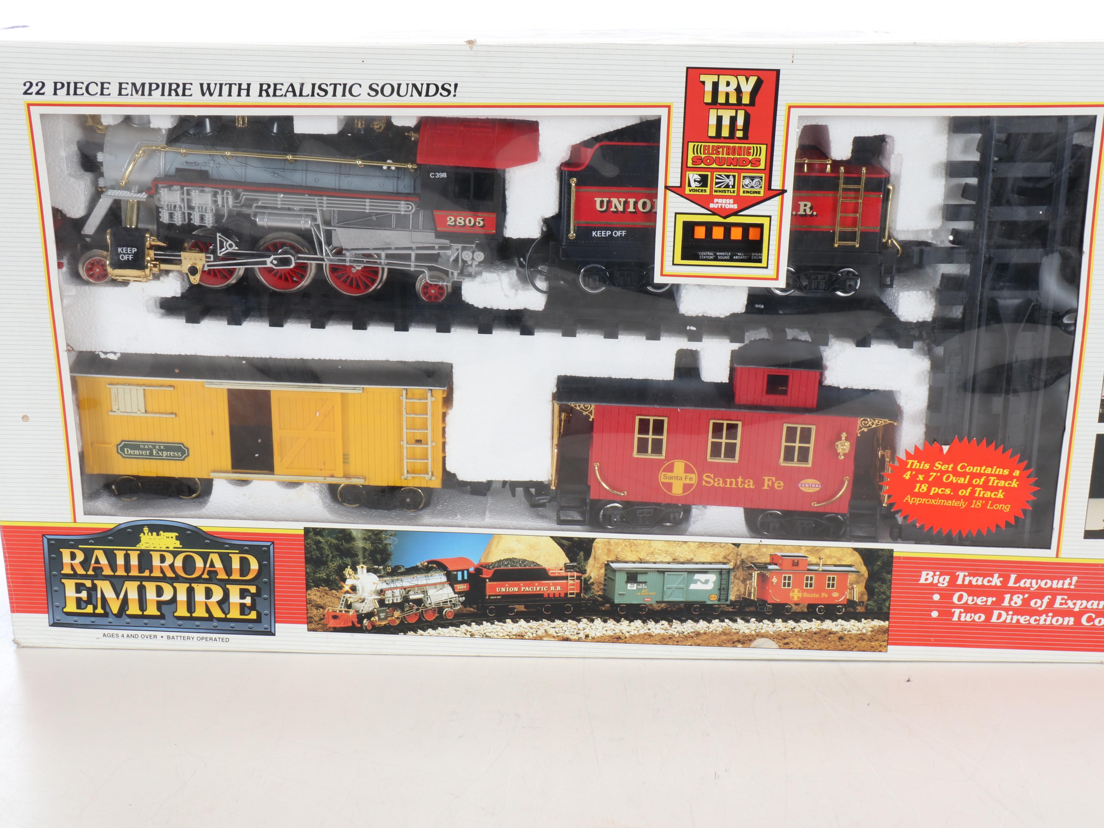 New Bright No. 373 Railroad Empire Train Set