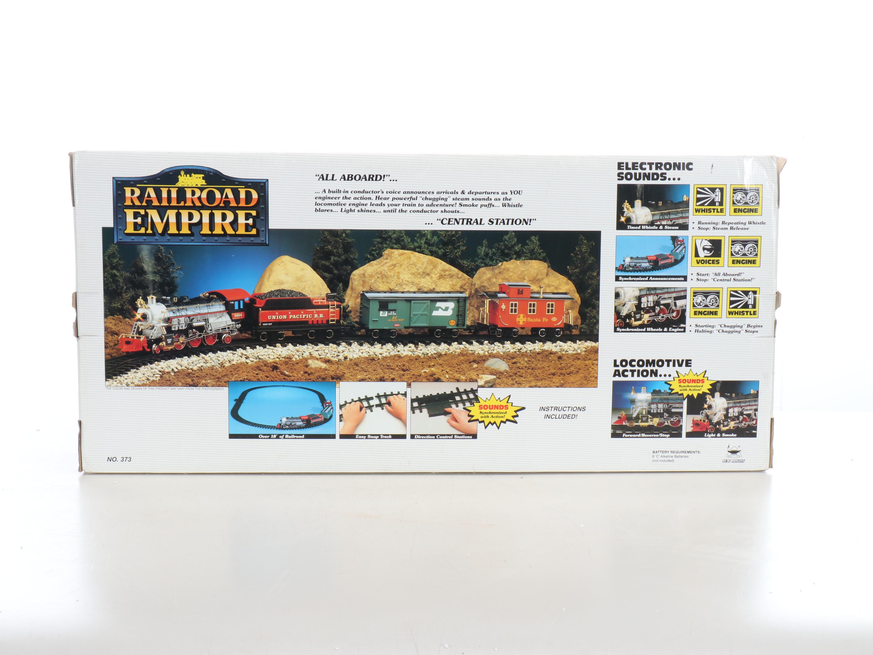 New Bright No. 373 Railroad Empire Train Set
