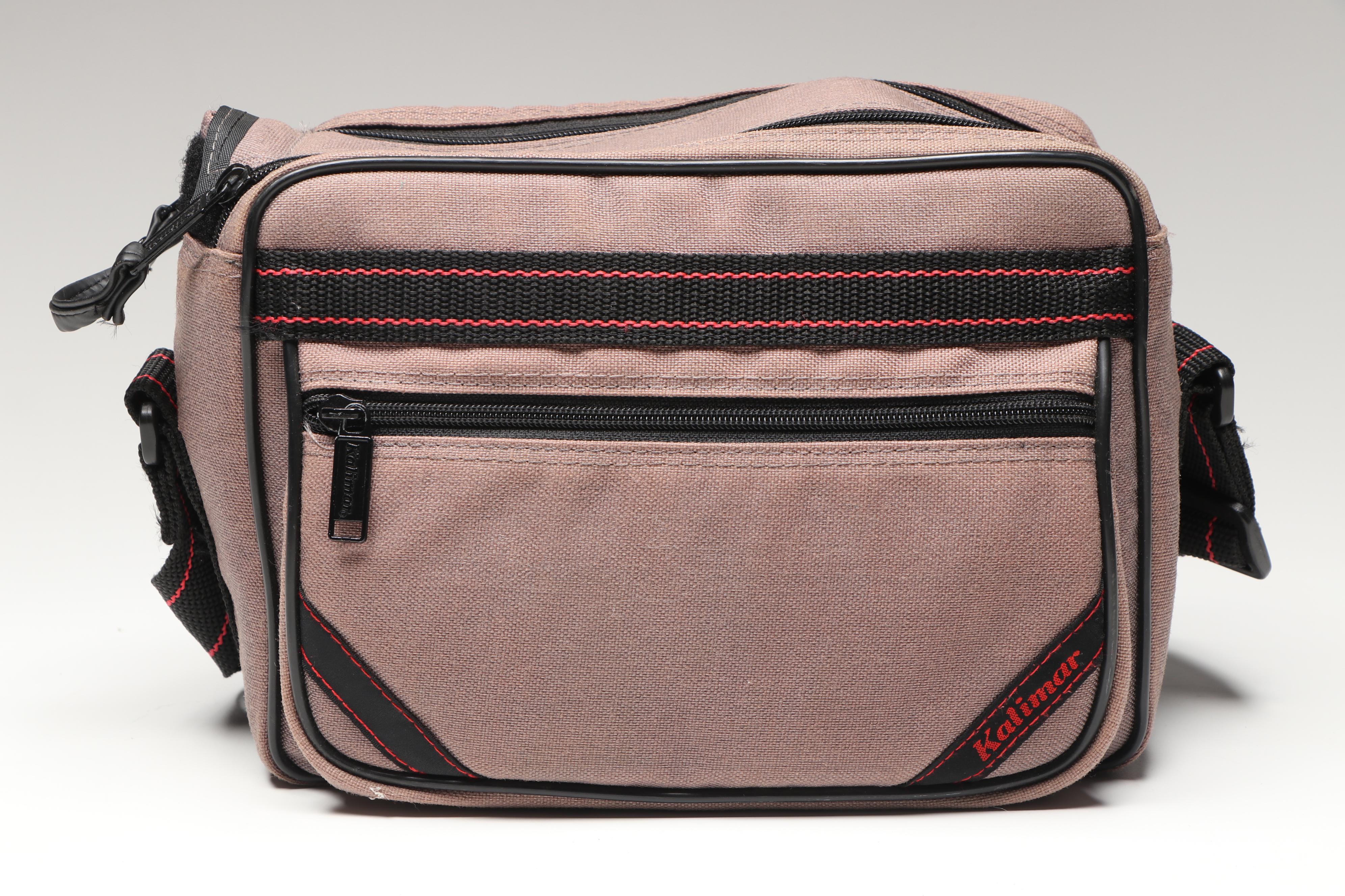 Pentax ME Super Camera with Cases, Lens, and Camera Bag, Late 20th C.