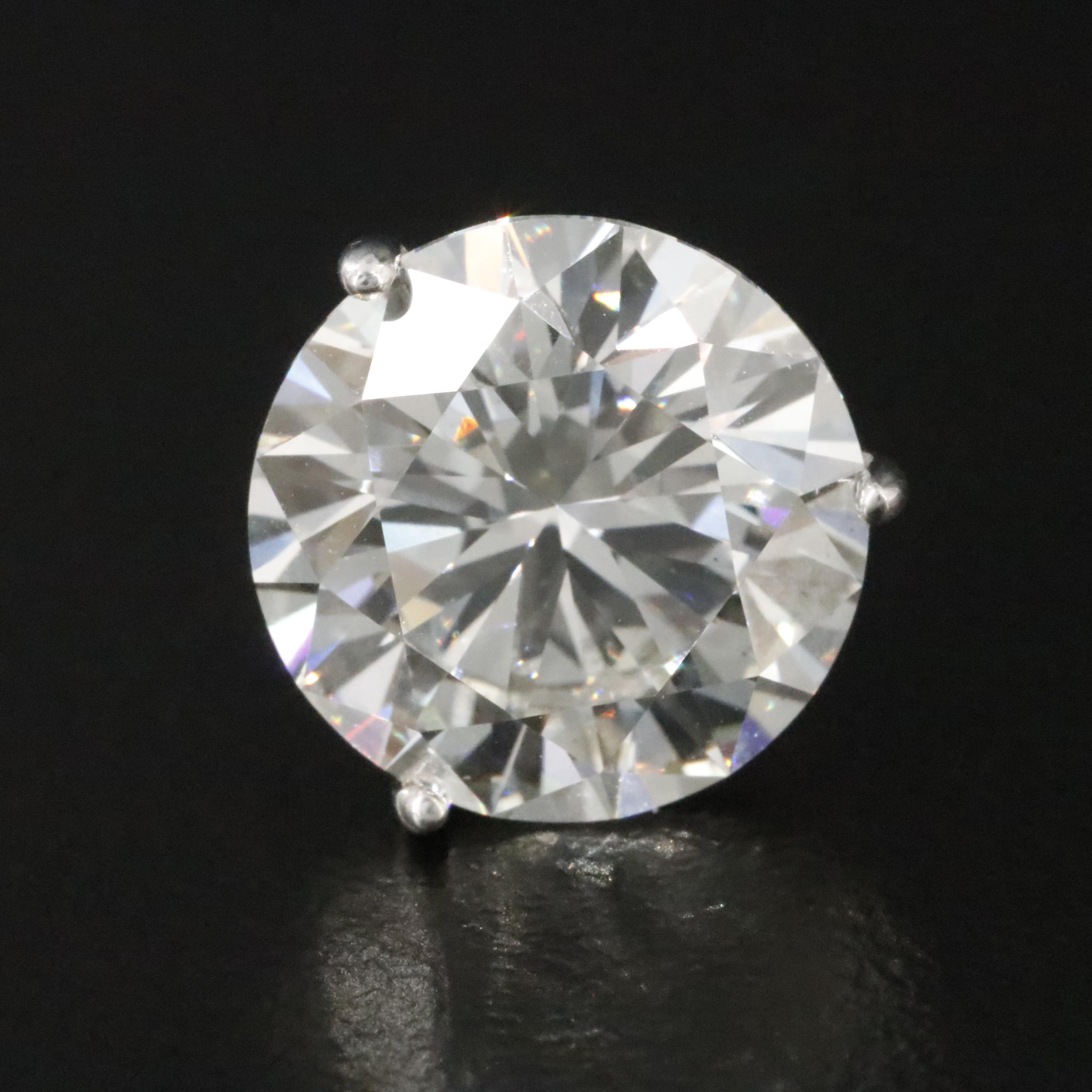 18K 10.00 CTW Lab Grown Diamond Solitaire Earrings