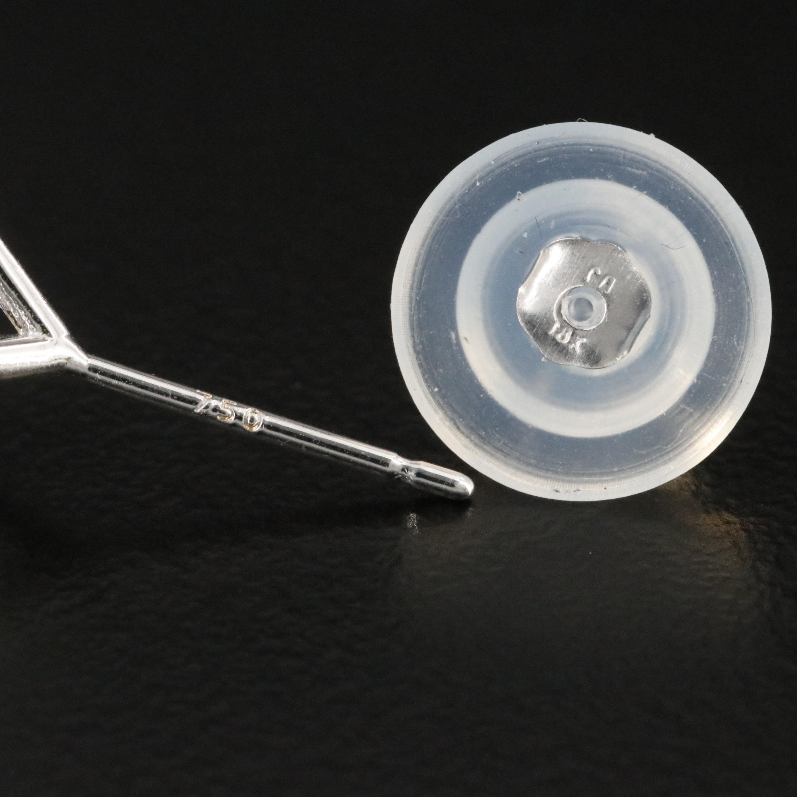 18K 10.00 CTW Lab Grown Diamond Solitaire Earrings