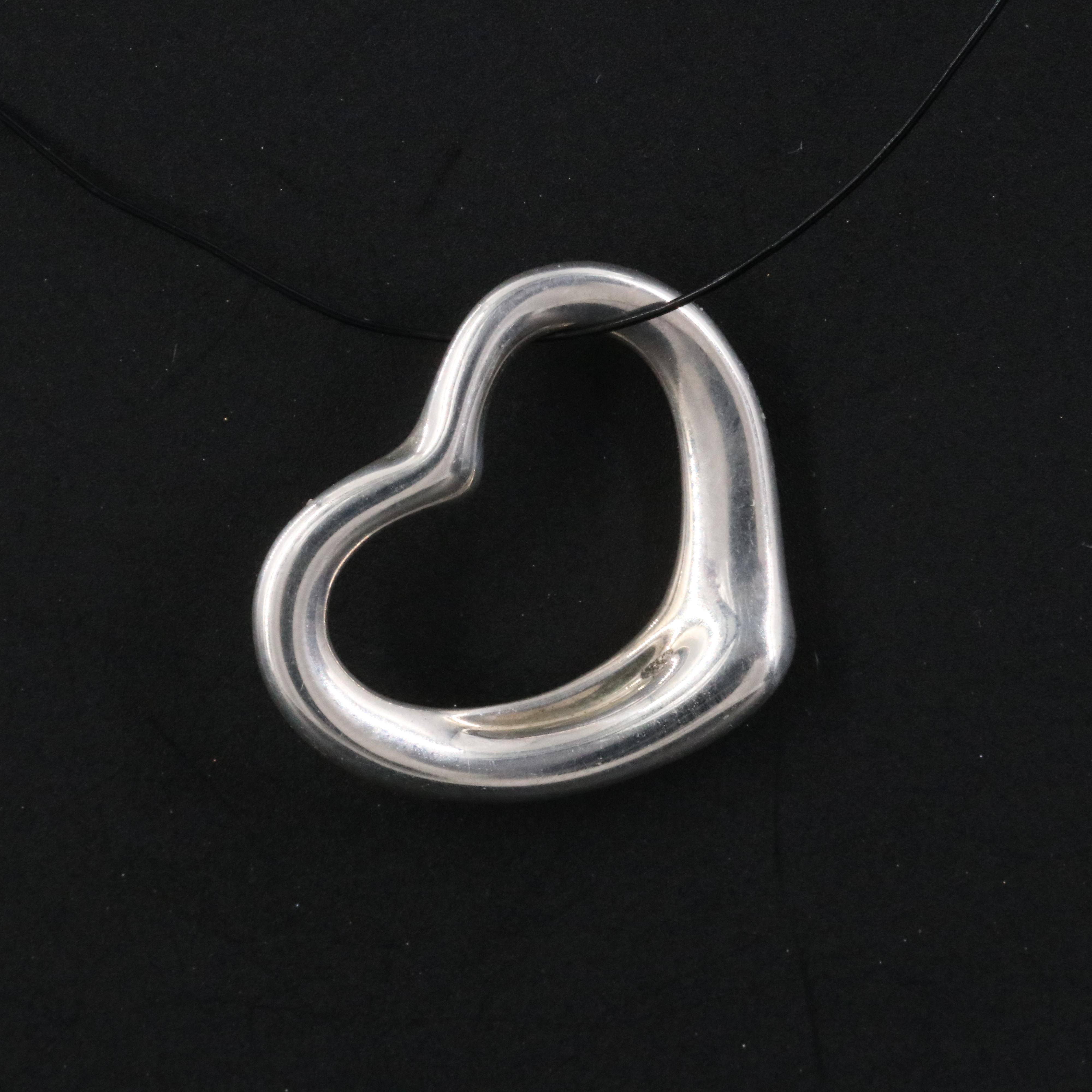 Elsa Peretti for Tiffany & Co. Open Heart Sterling Pendant