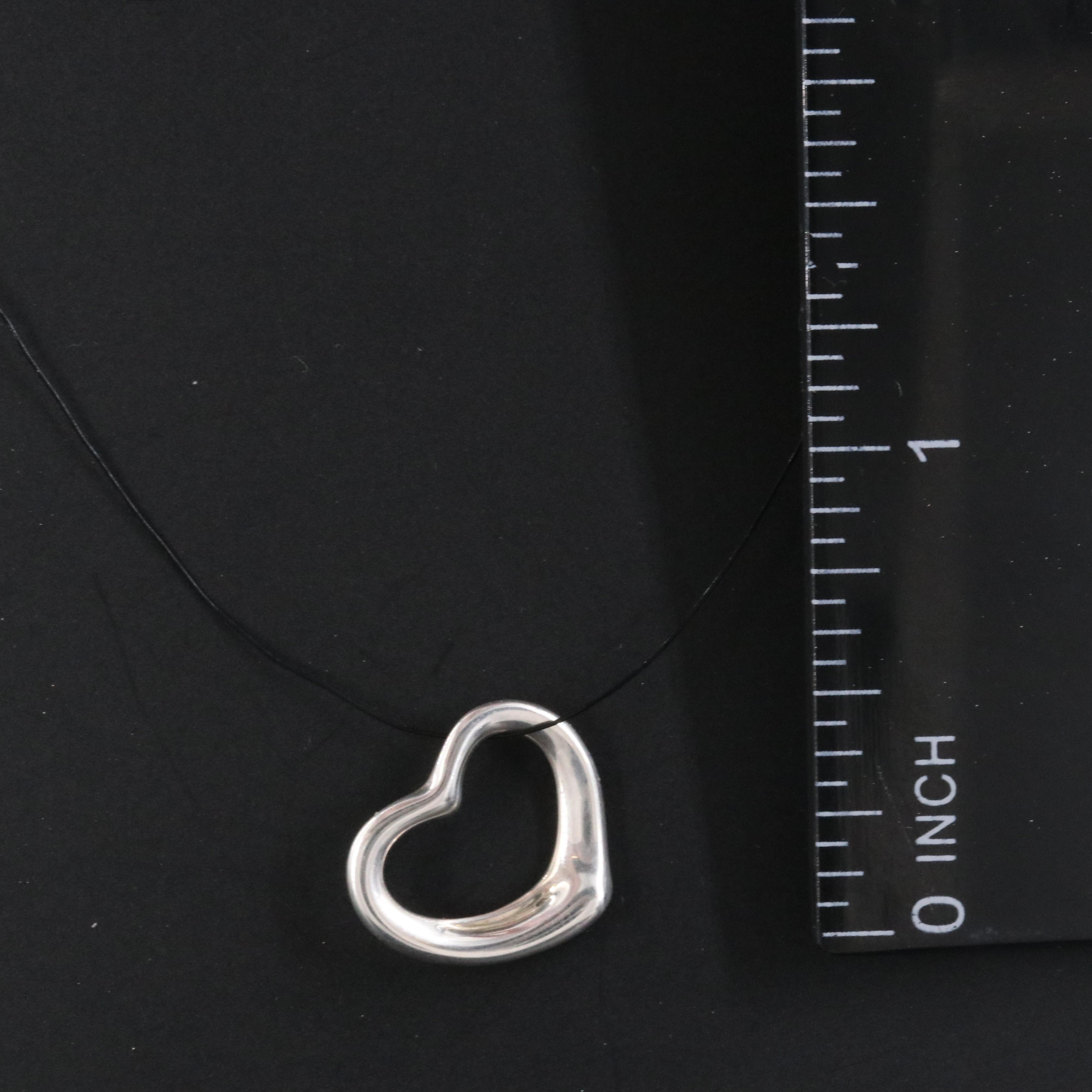 Elsa Peretti for Tiffany & Co. Open Heart Sterling Pendant